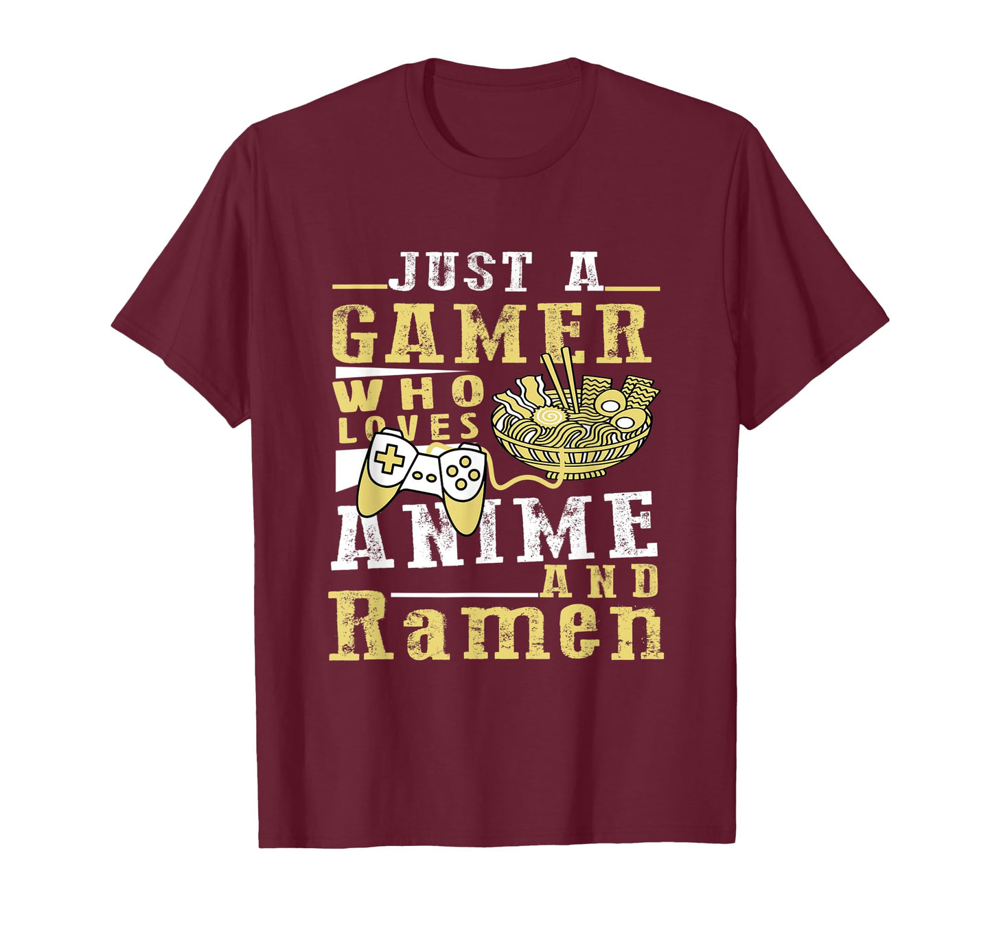Just A Gamer Who Loves Anime Ramen And Game Anime Lover Boy T-Shirt