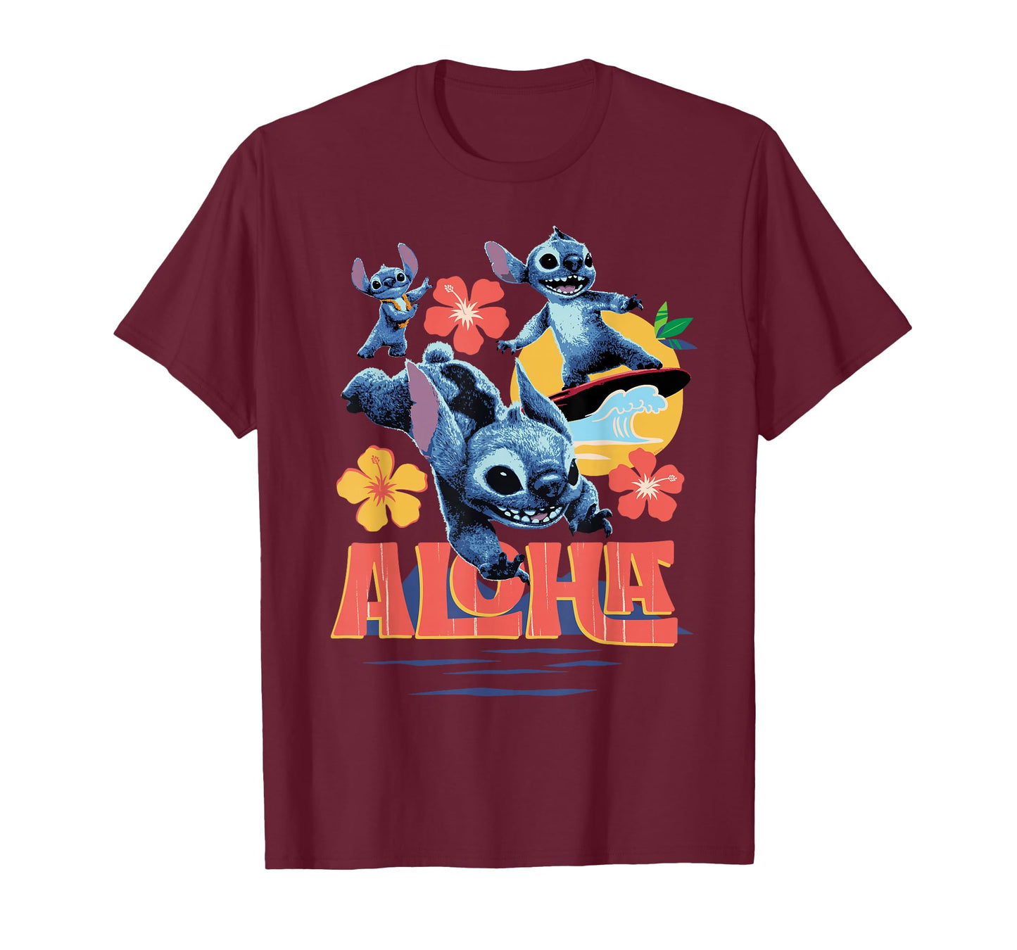 Disney Lilo & Stitch Live-Action Movie Tropical Aloha Stitch T-Shirt