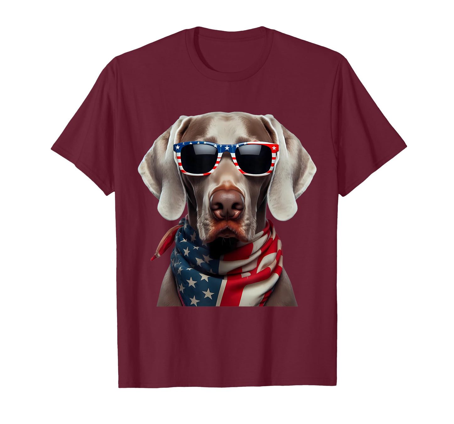 American Weimaraner Dog 4th Of July Incependence Day Owner T-Shirt