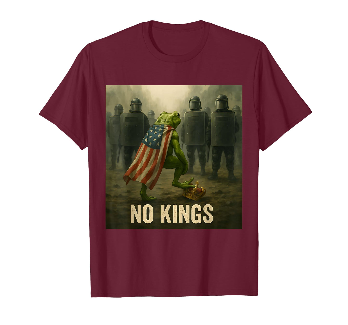 Portland Frog Protest Retro Vintage Resist No Kings T-Shirt
