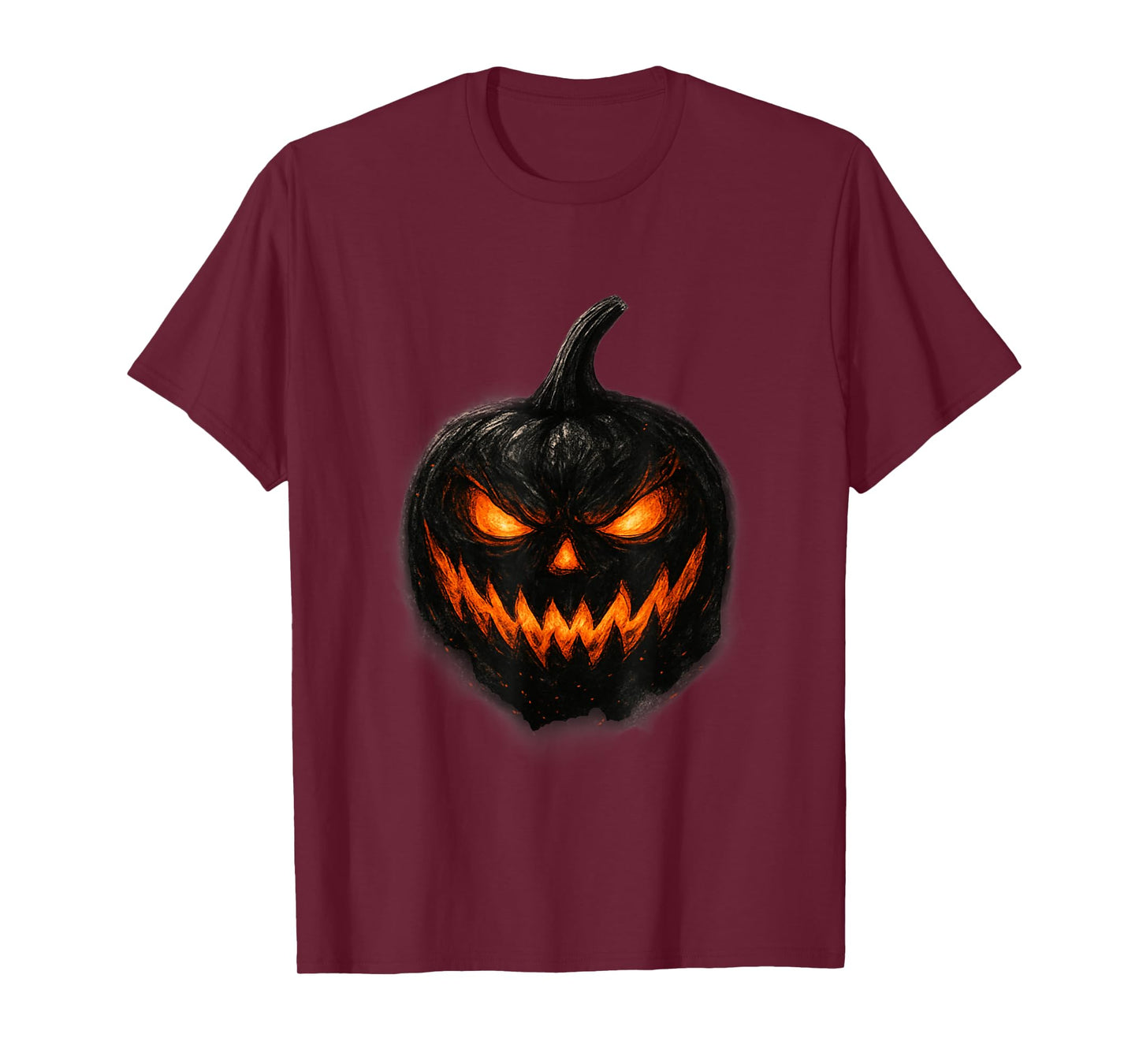 Scary Spooky Jack O Lantern Face Pumpkin Halloween Men Boys T-Shirt