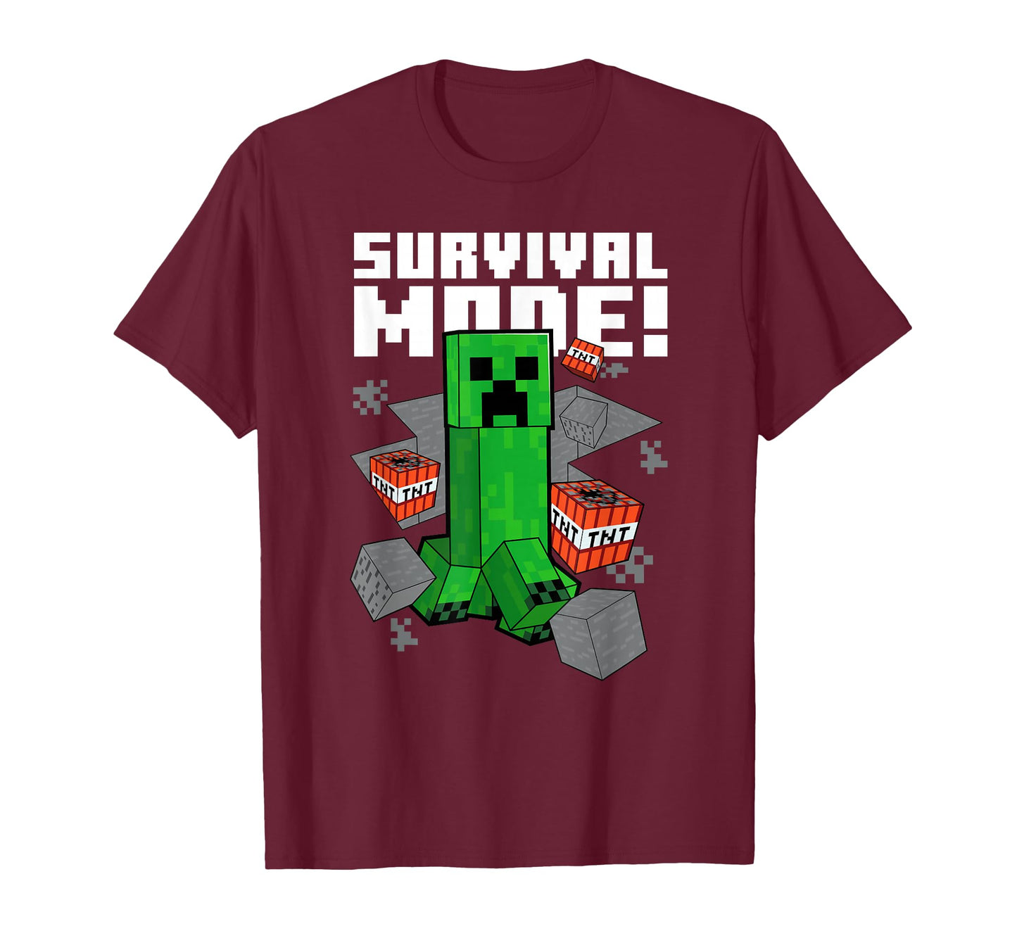 Minecraft Survival Mode Creeper Explosion T-Shirt