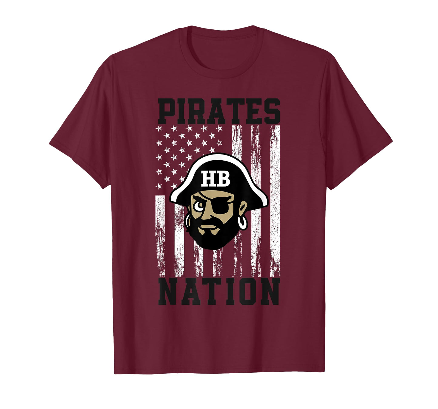 Harbor Beach Pirates Logo Nation HS T-Shirt