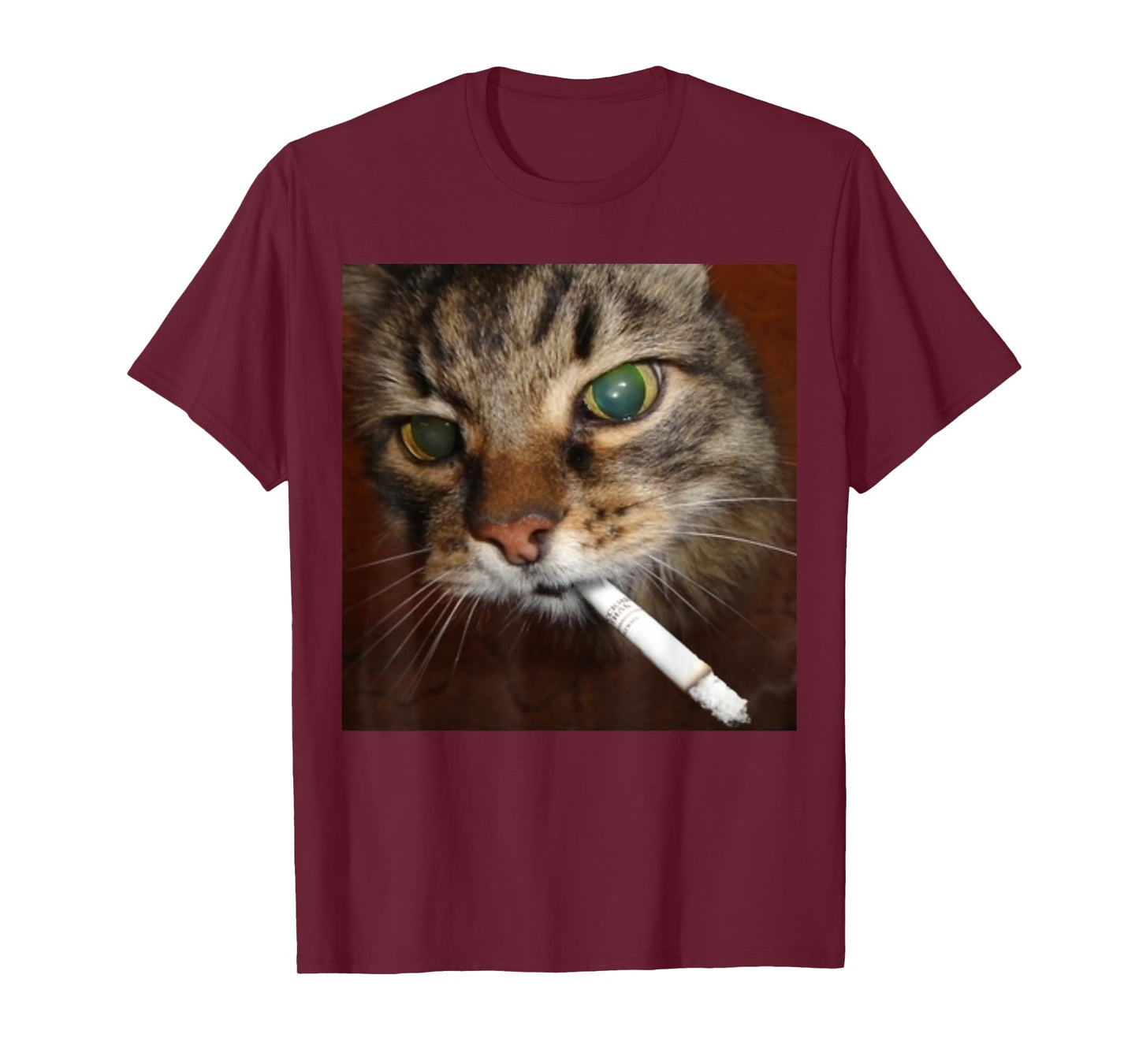 Stupid Cool Funny Cat Meme Smoking Cat Smoking Cigarette T-Shirt
