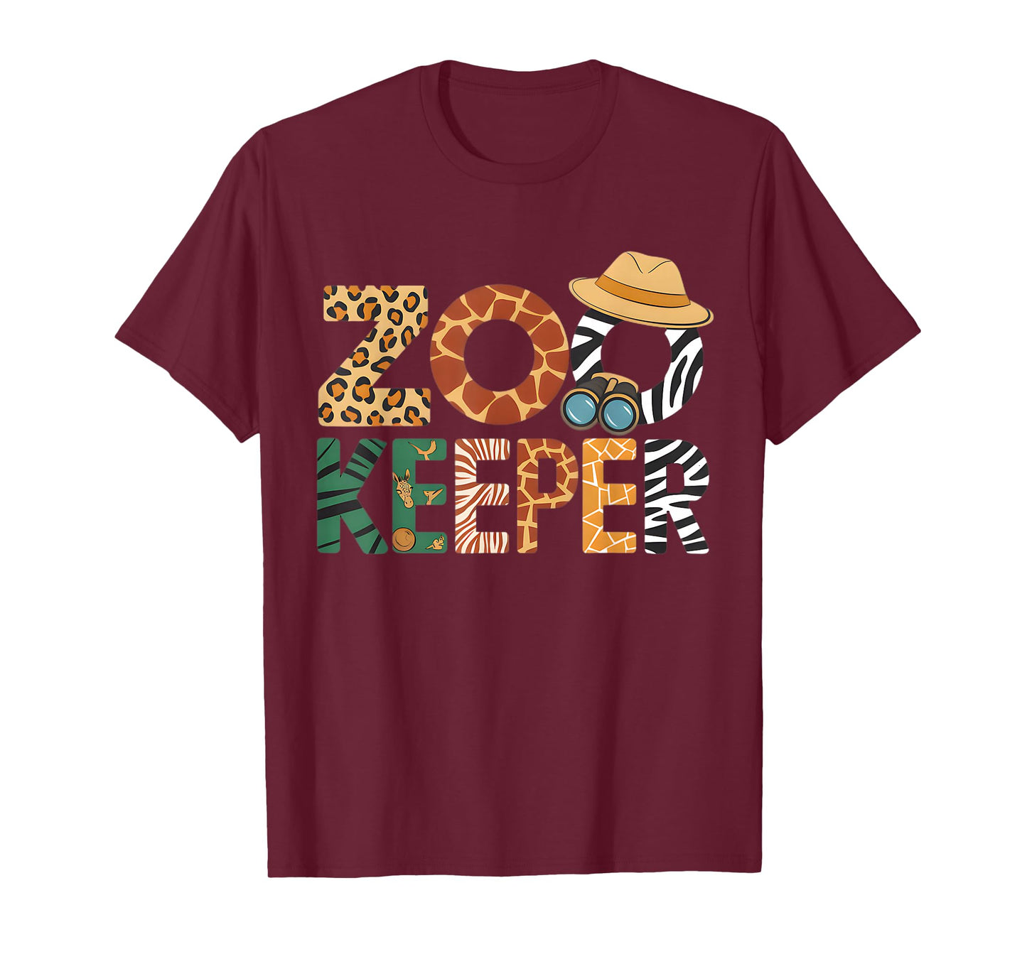 Zookeeper Costume Art Animals Safari Savanna Zoo Keeper T-Shirt
