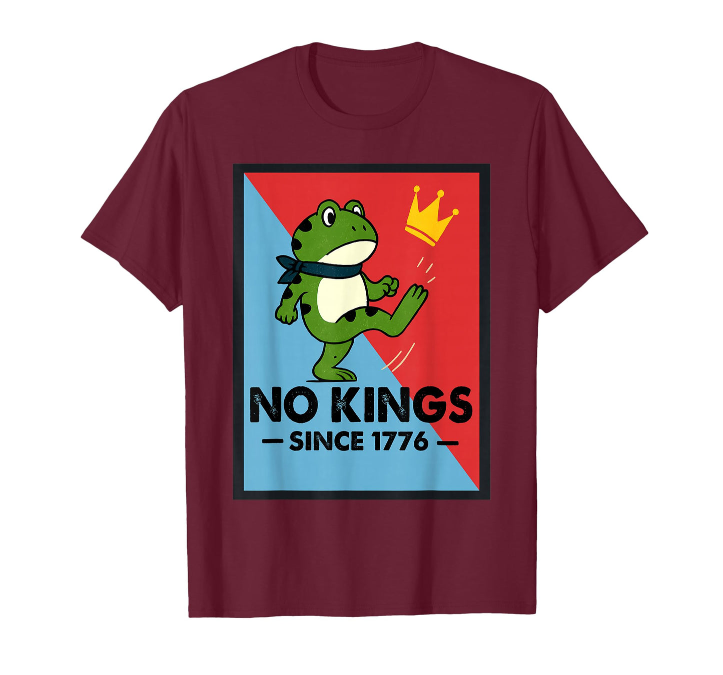 Frog No Kings Shirt Men Women No Kings Since 1776 T-Shirt