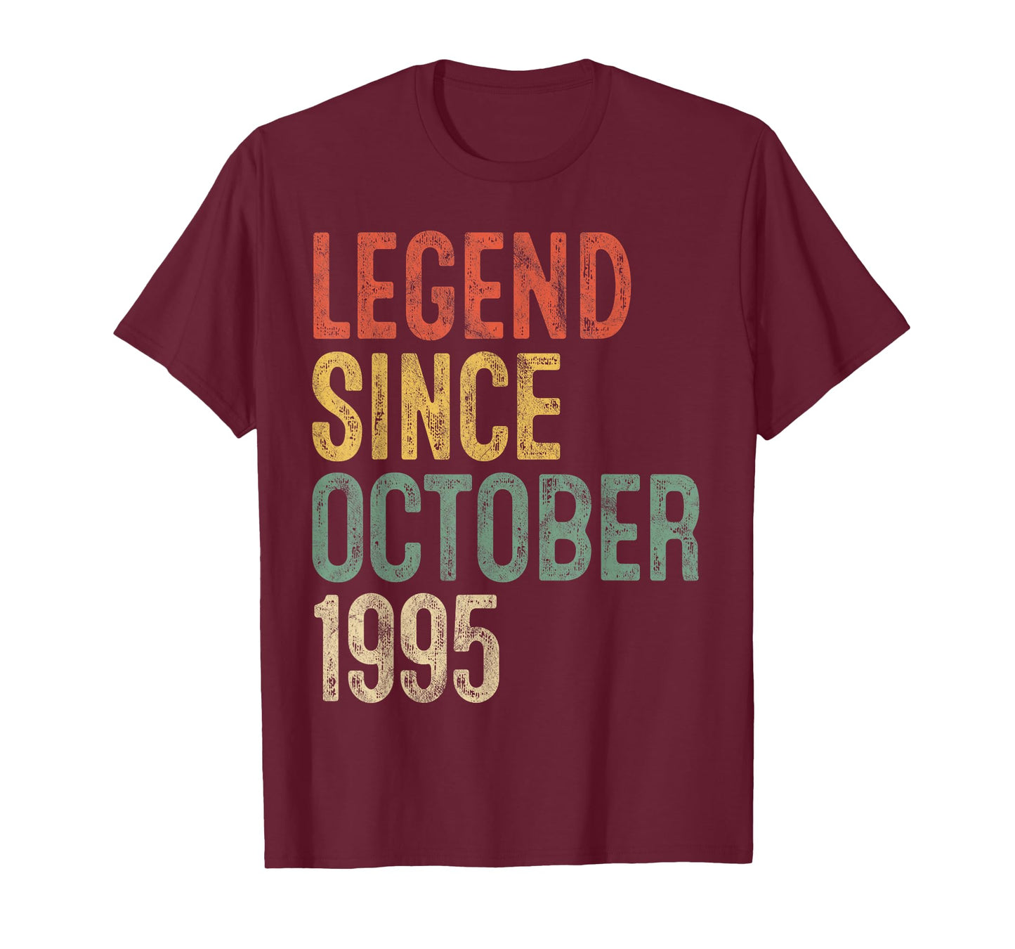 Legend October 1995 30th Birthday Men Women 30 Year Old T-Shirt