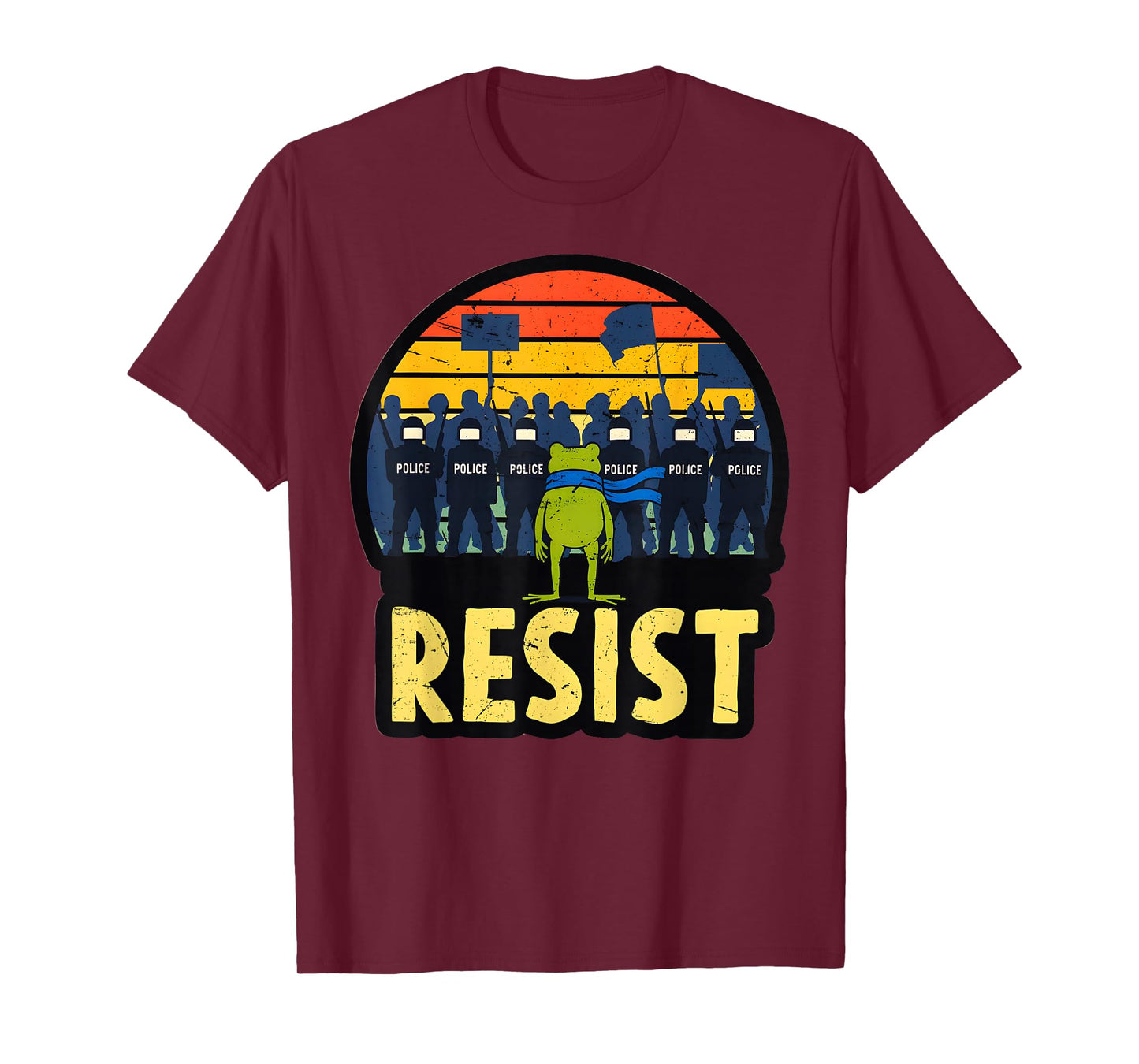 Portland Frog Protest Men and Women No Kings T-Shirt