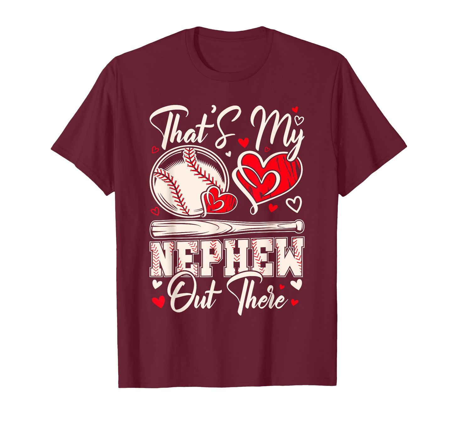 That's My Nephew Out There Baseball Auntie Mothers Day T-Shirt