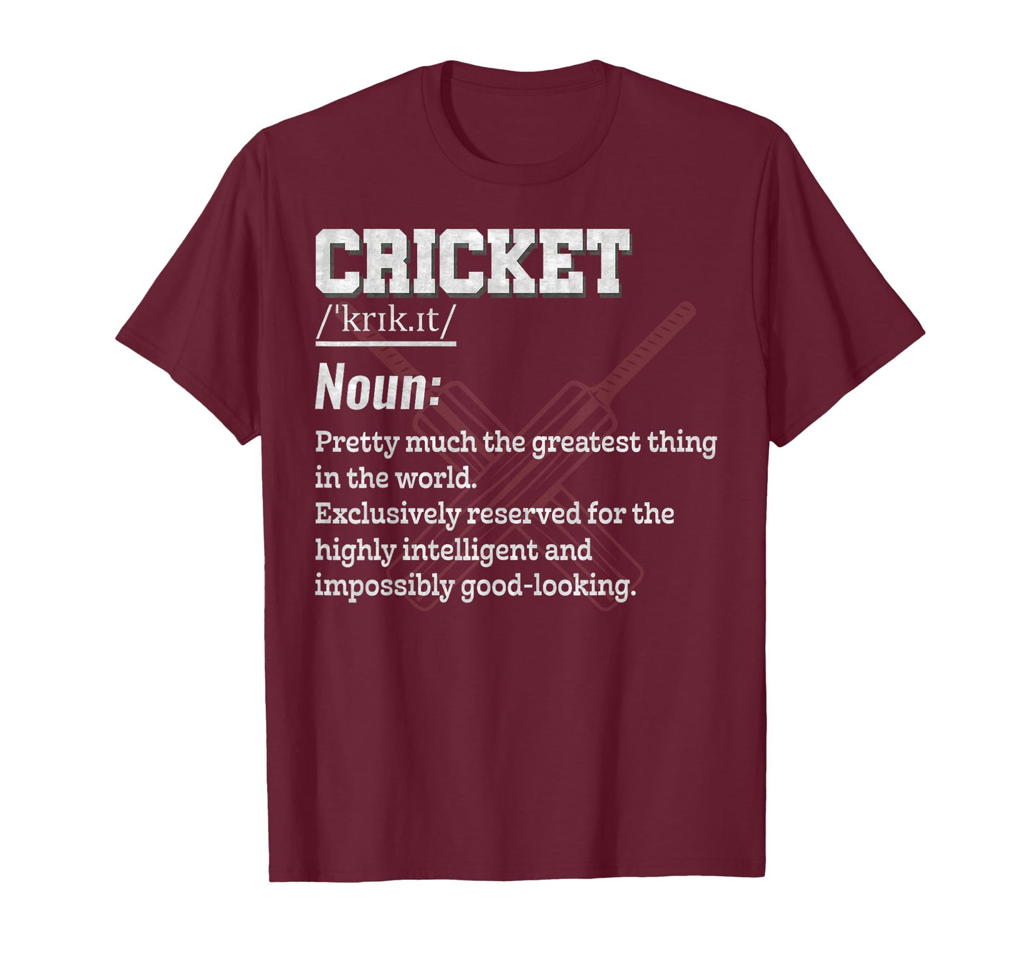 Cricket Definition For Sports Team Cricket Player T-Shirt