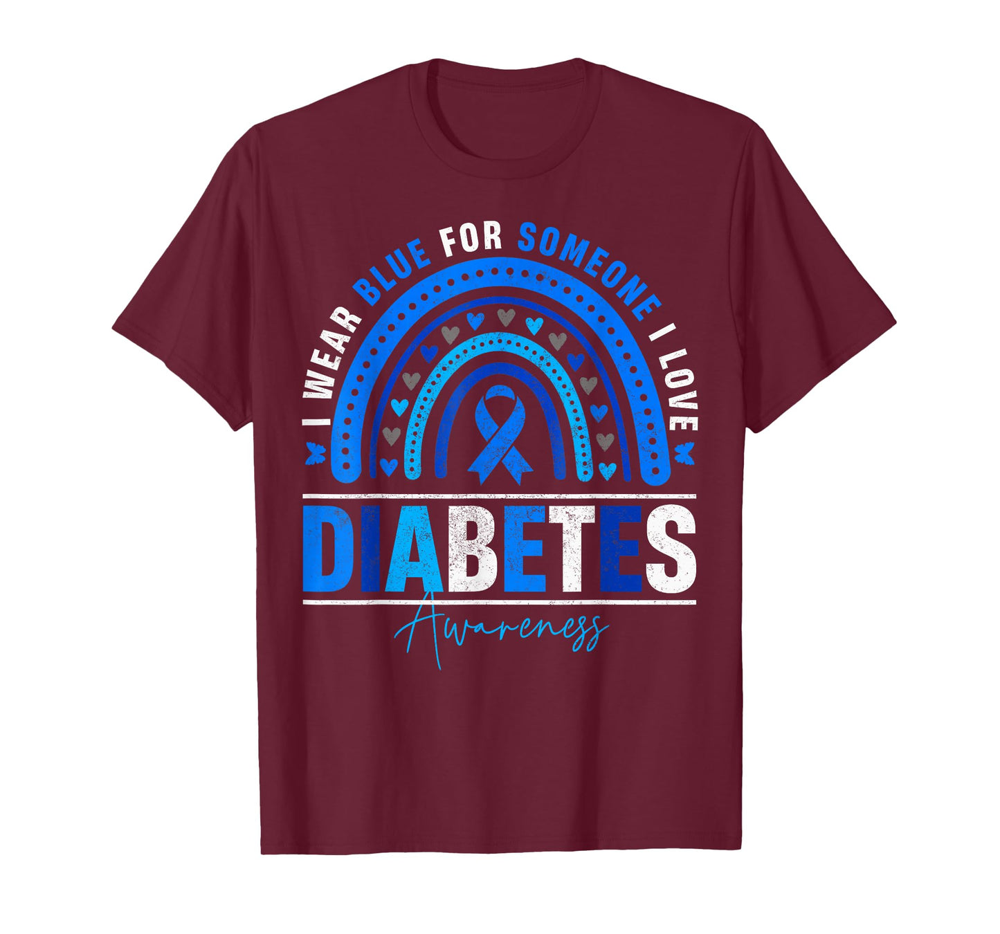 I Wear Blue for Someone I Love Diabetes Awareness Day Women T-Shirt