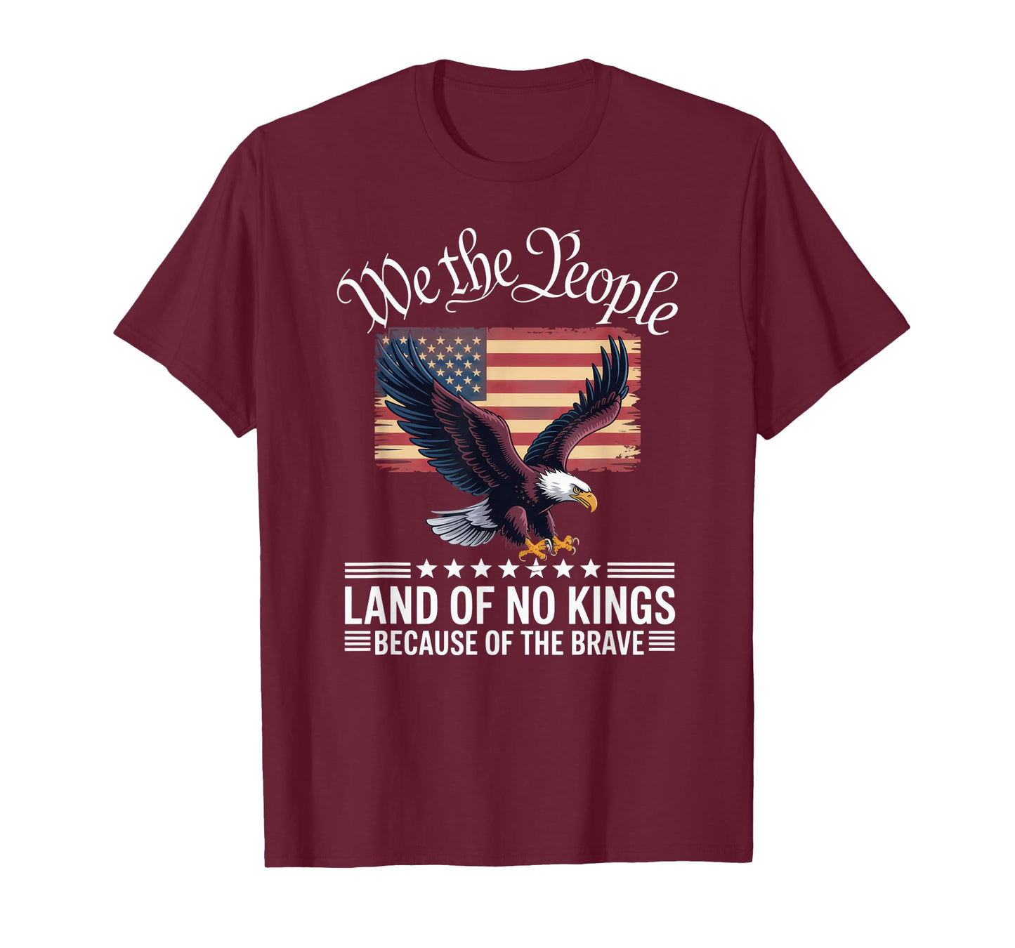 We The People Patriotic USA Fans Bold Statement Independence T-Shirt
