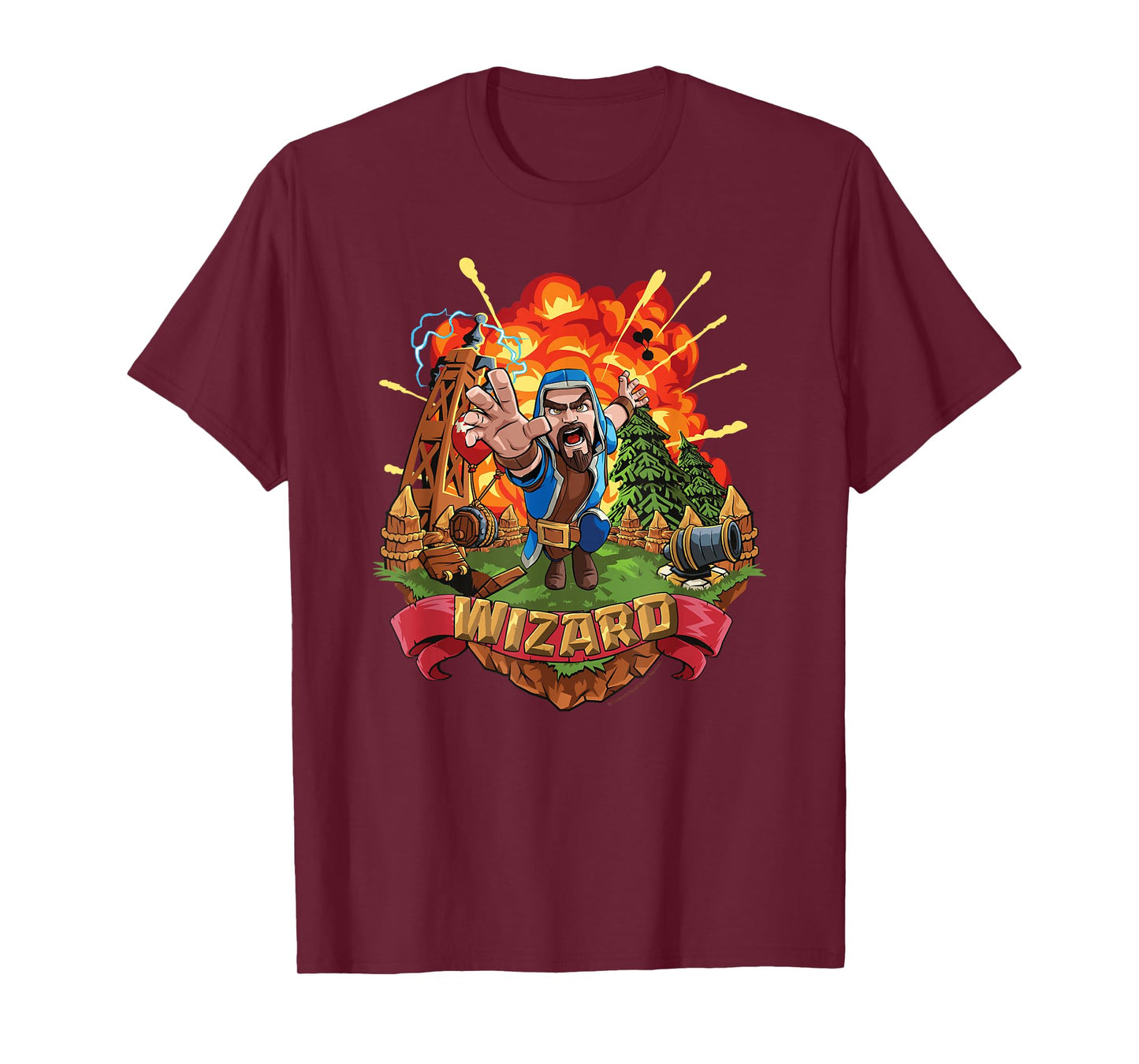 Clash of Clans Wizard Epic Explosion Logo T-Shirt