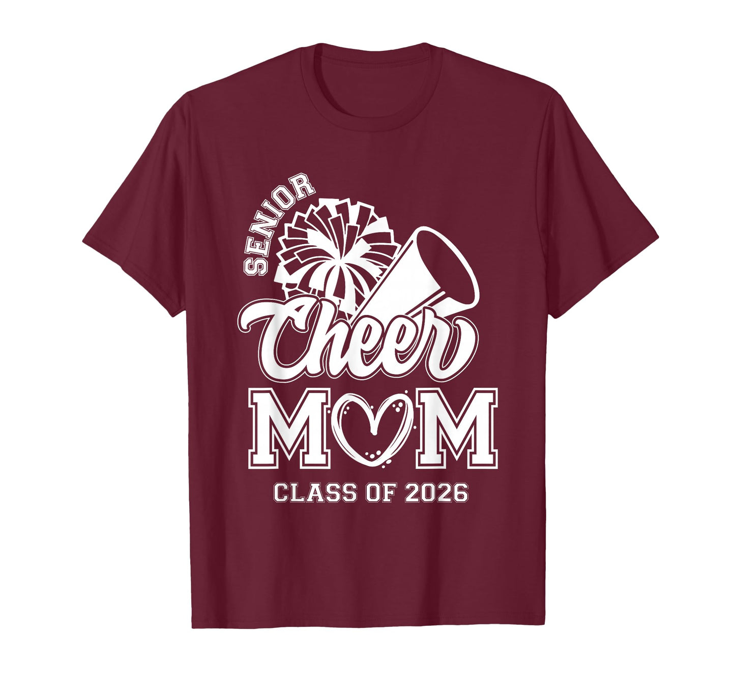 Senior Cheer Mom Class of 2026 Pride T-Shirt