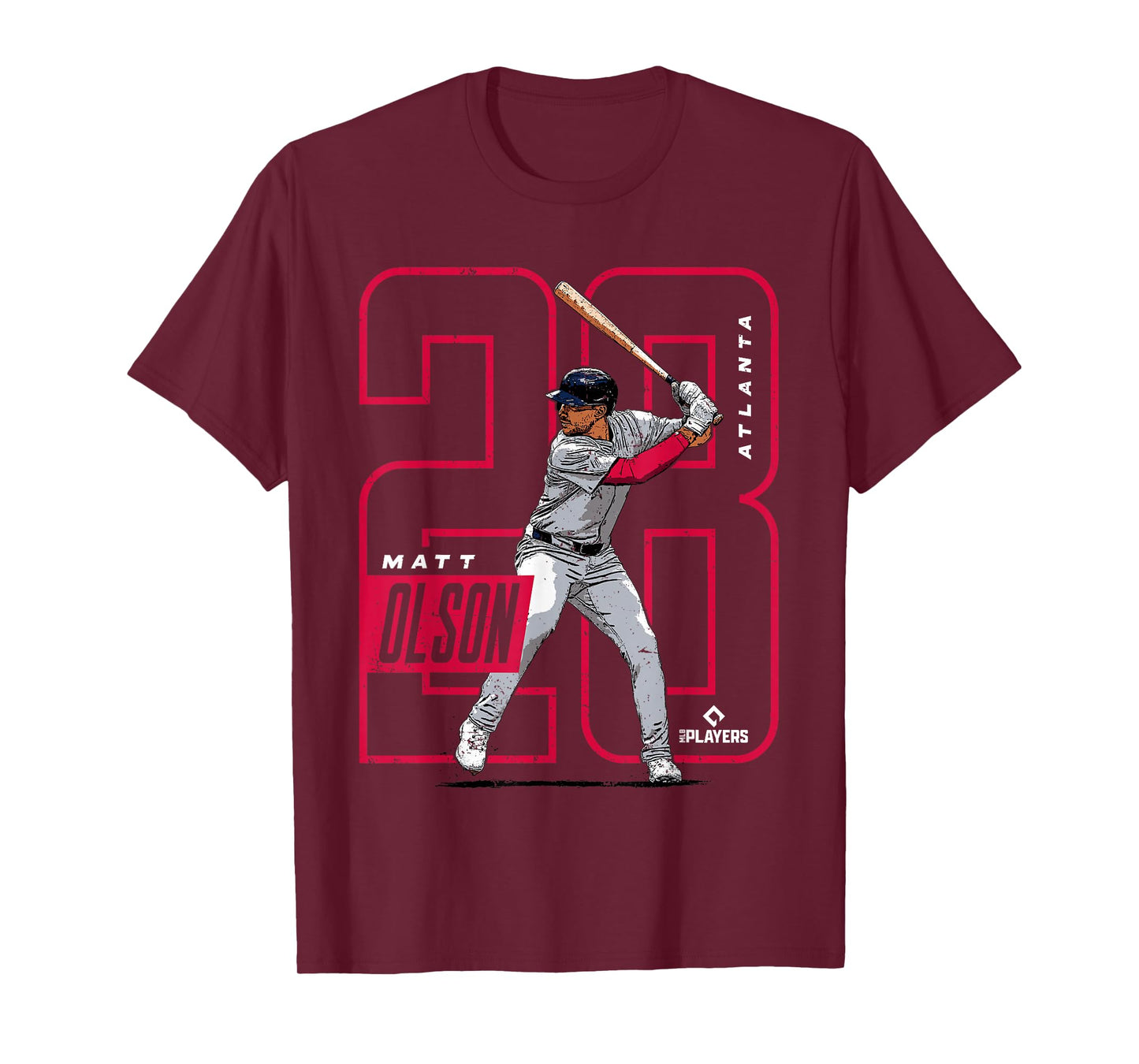 Matt Olson | Atlanta Baseball MLB Players | MLBOLS4025-S T-Shirt