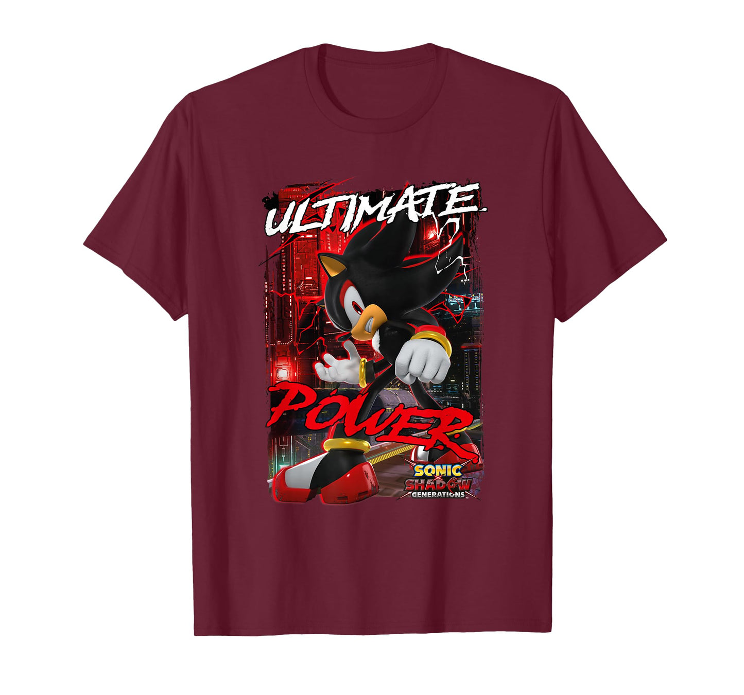 Sonic the Hedgehog Sonic X Shadow Generations Ultimate Power T-Shirt