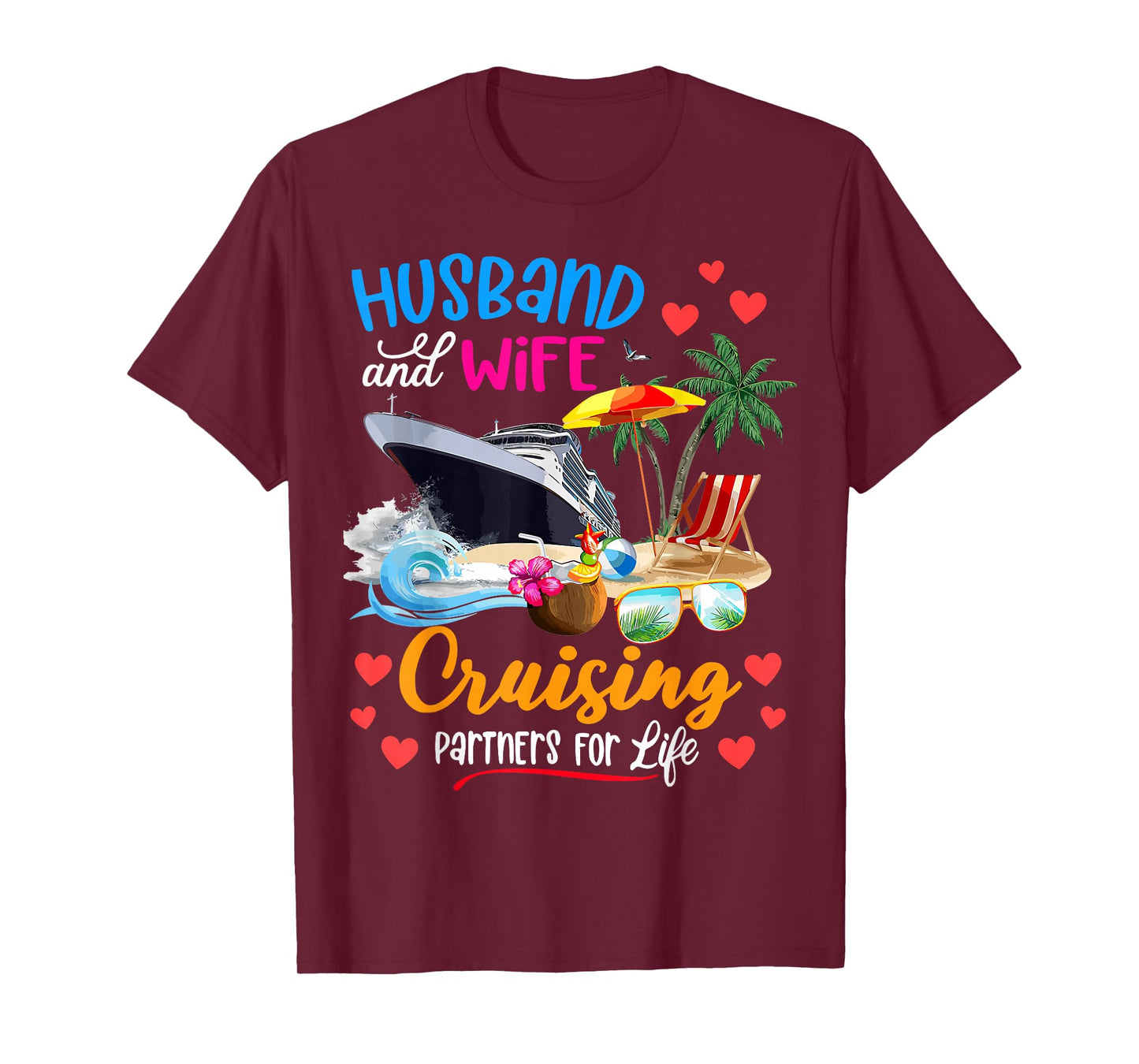 Husband And Wife Cruising Partners For Life T-Shirt