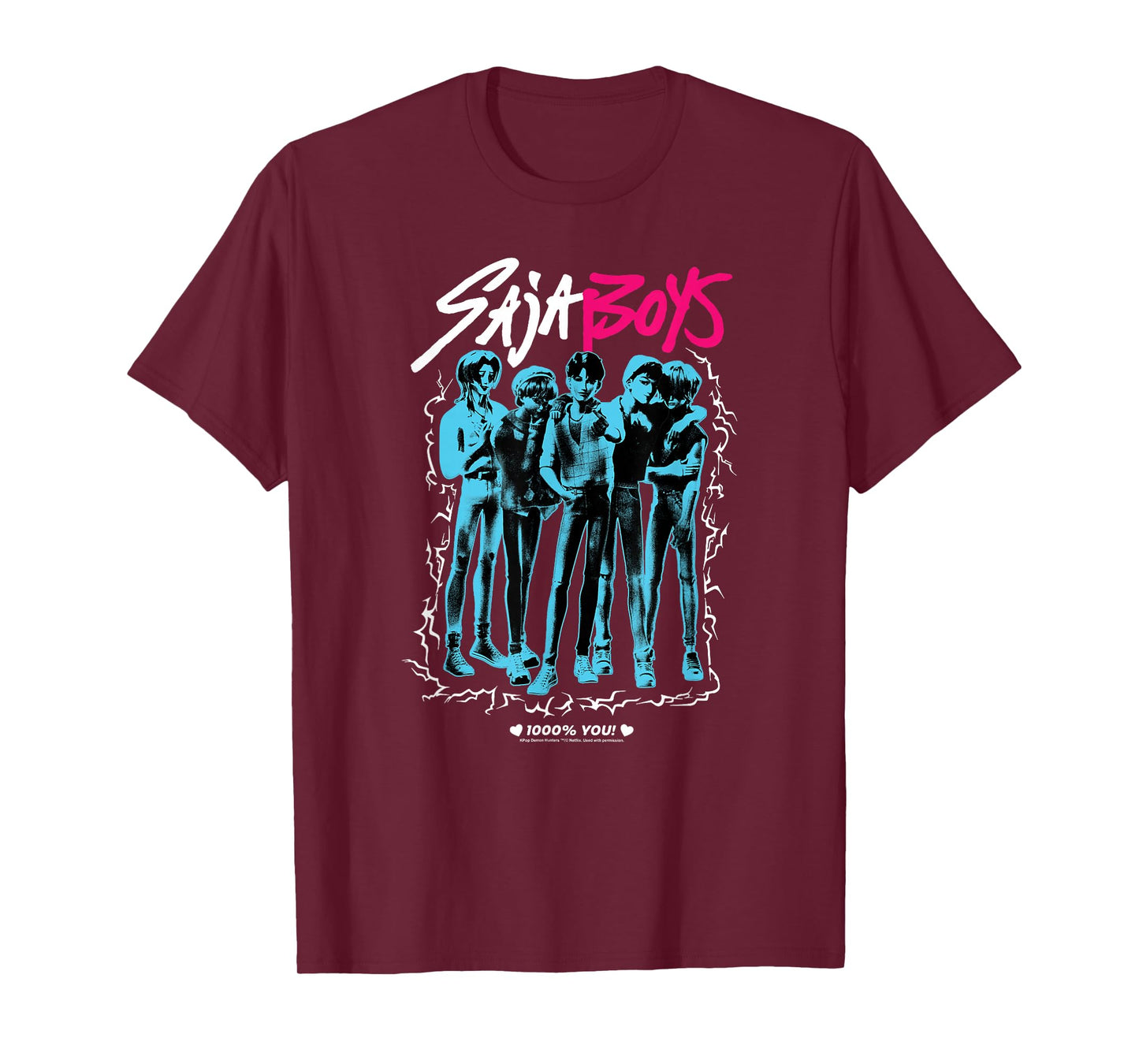 Kpop Demon Hunters Halloween Saja Boys 1000% You! Poster T-Shirt