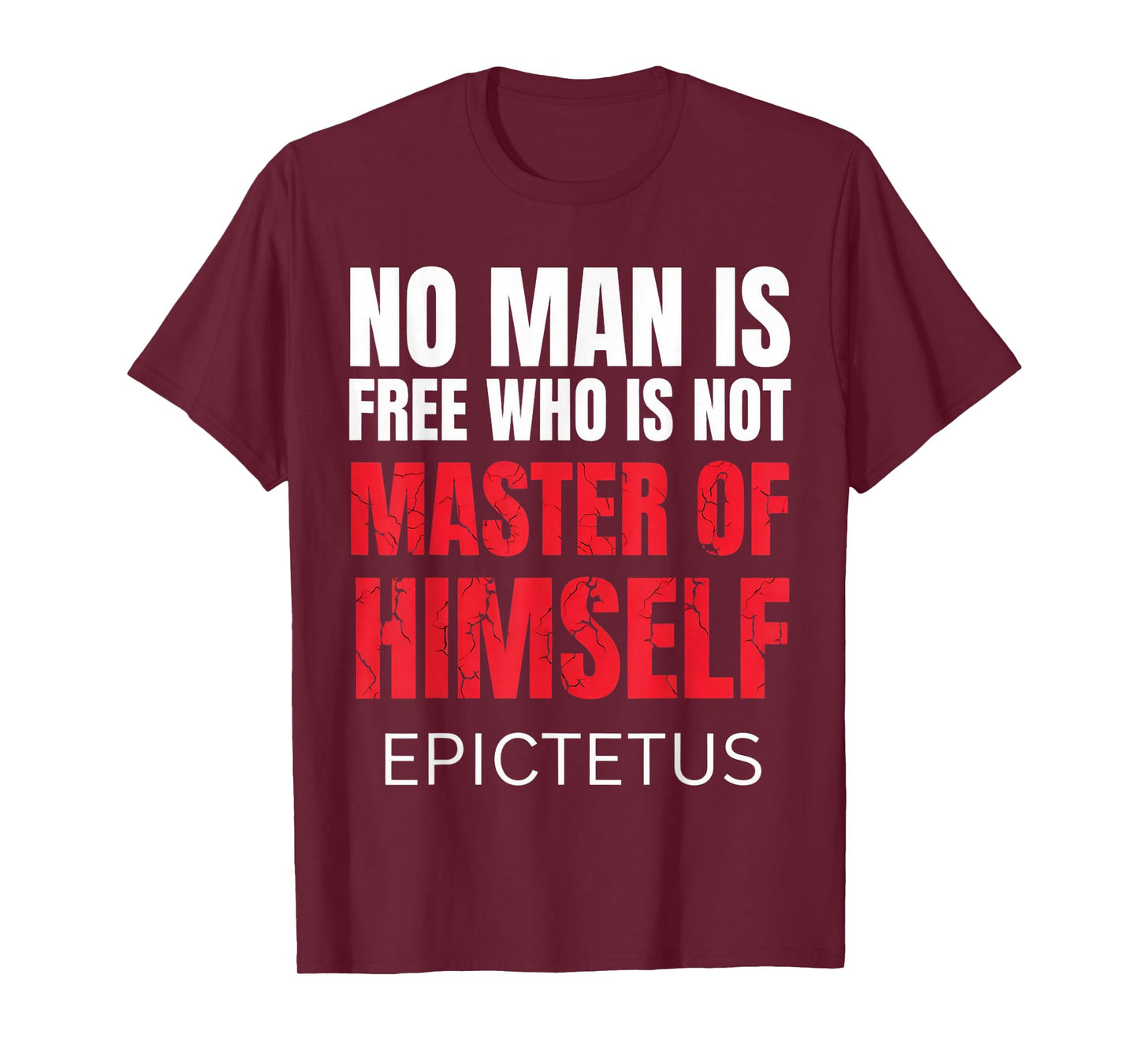 No Man Is Free Who Is Not Marcus Aurelius Stoicism Stoic T-Shirt