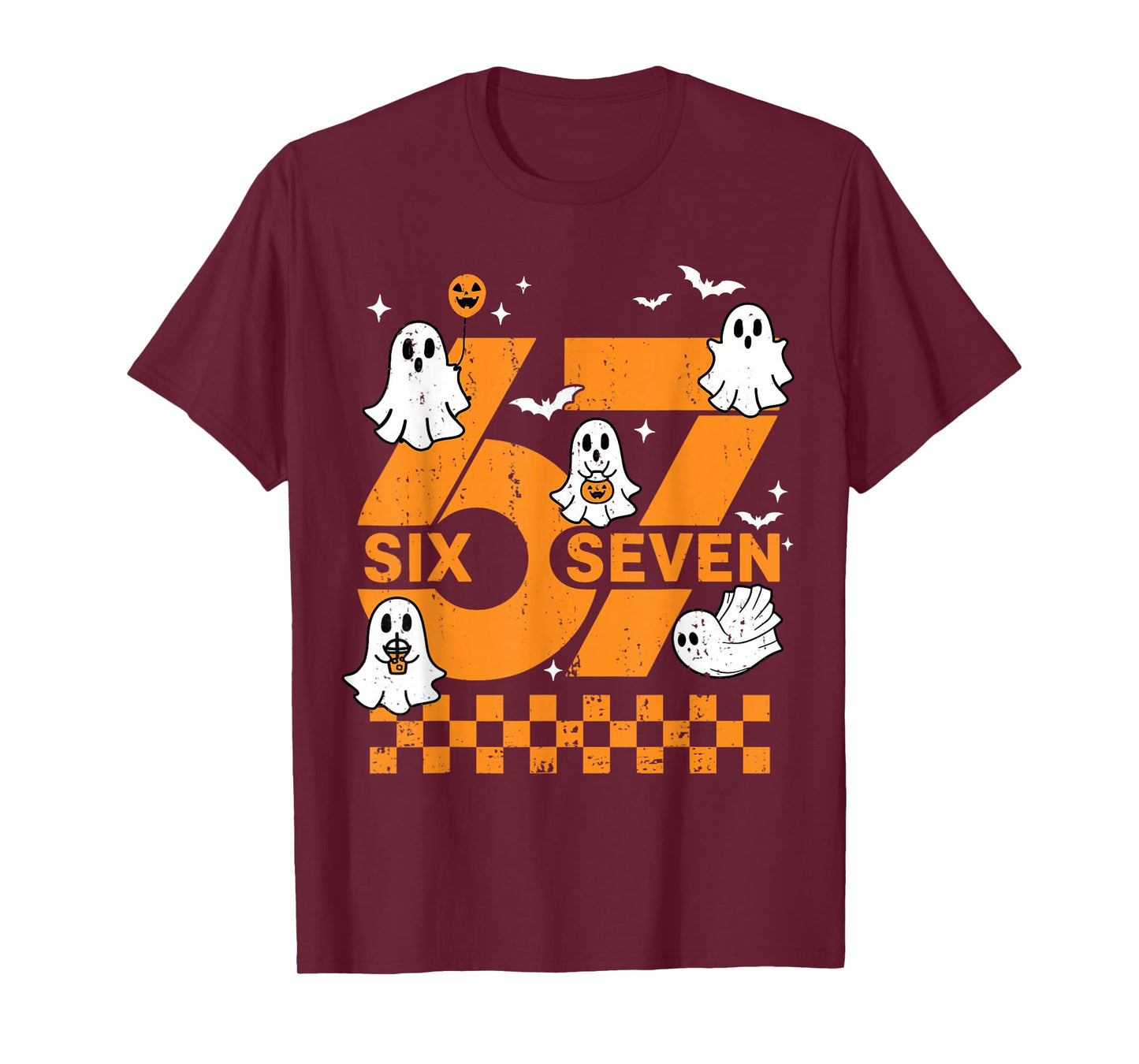 67 Six Seven Meme Fun 6 7 Couple Matching Halloween Costume T-Shirt