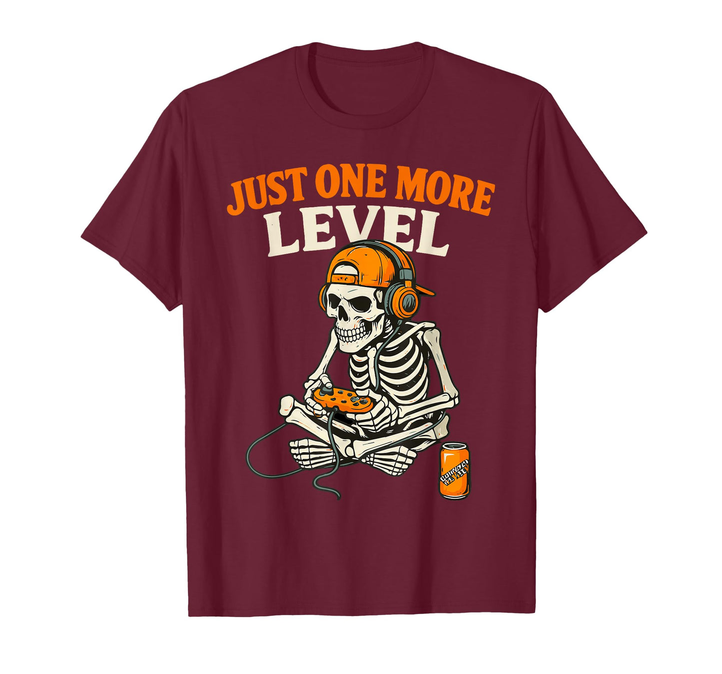 Funny Video Game Halloween Skeleton Gamer Costume Men Boys T-Shirt