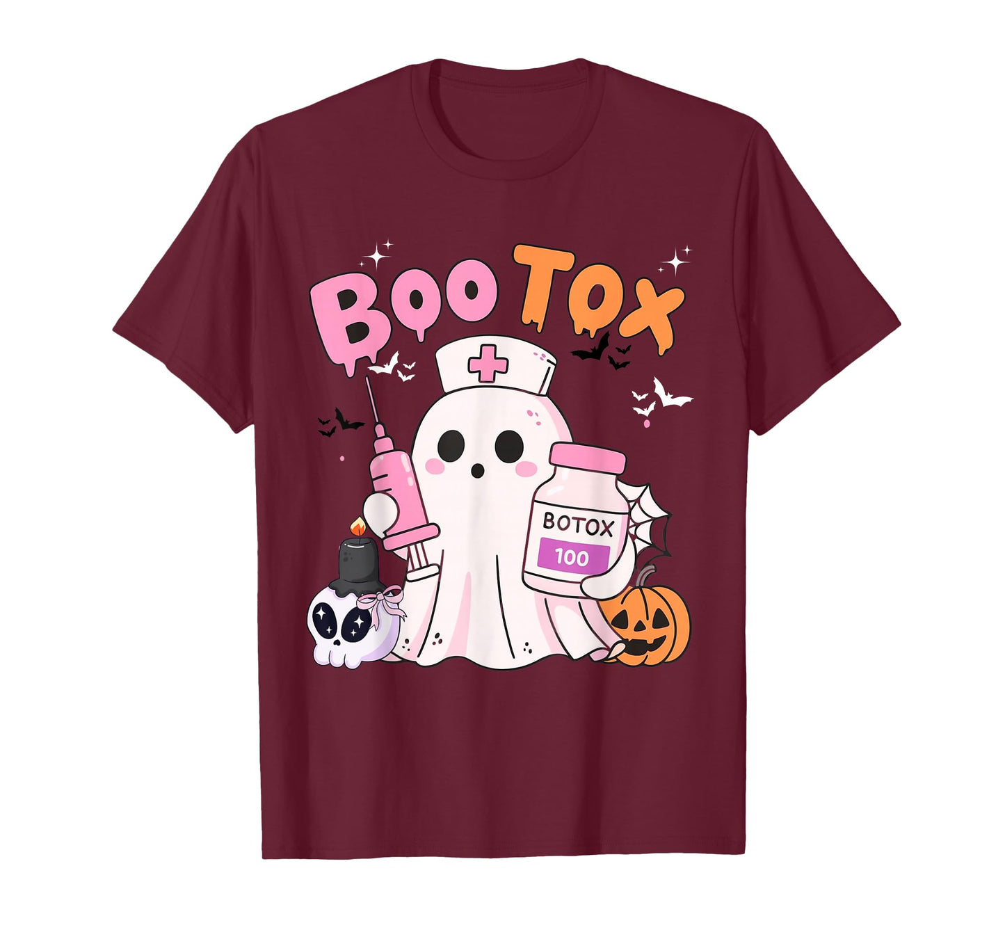Boo Tox Nurse Ghost Filler Botox Halloween Aesthetic T-Shirt