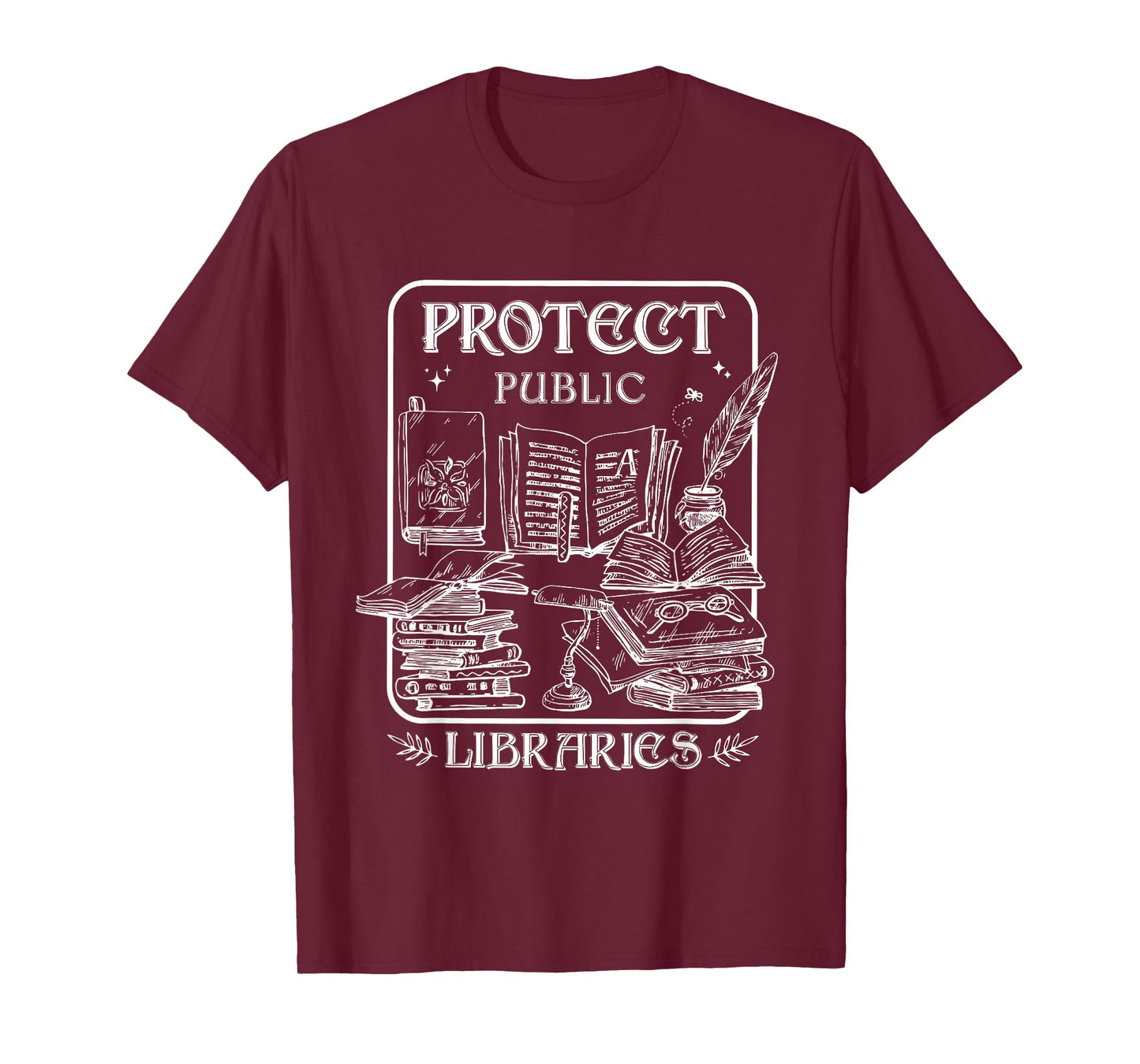 Protect Public Libraries Support Local Librarian Book Lover T-Shirt