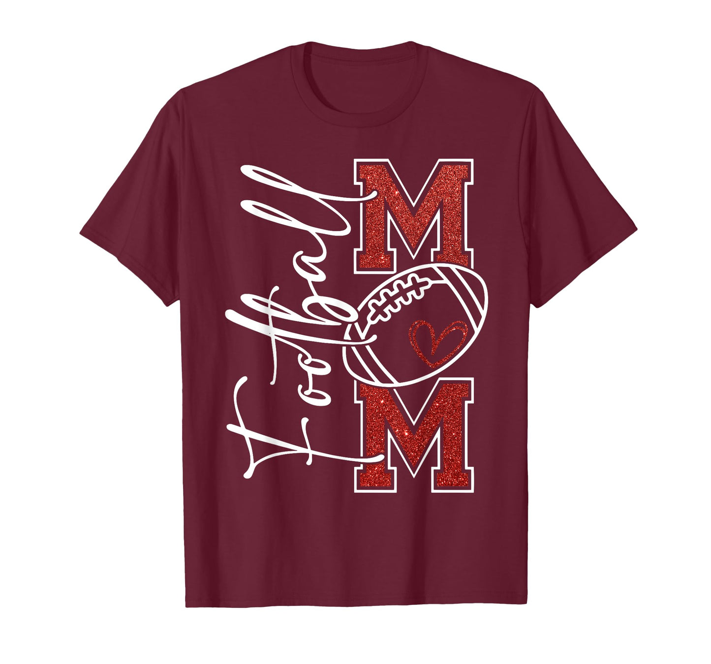 Football Mama Go Cheer Football Mom Game Day Mother's Day T-Shirt