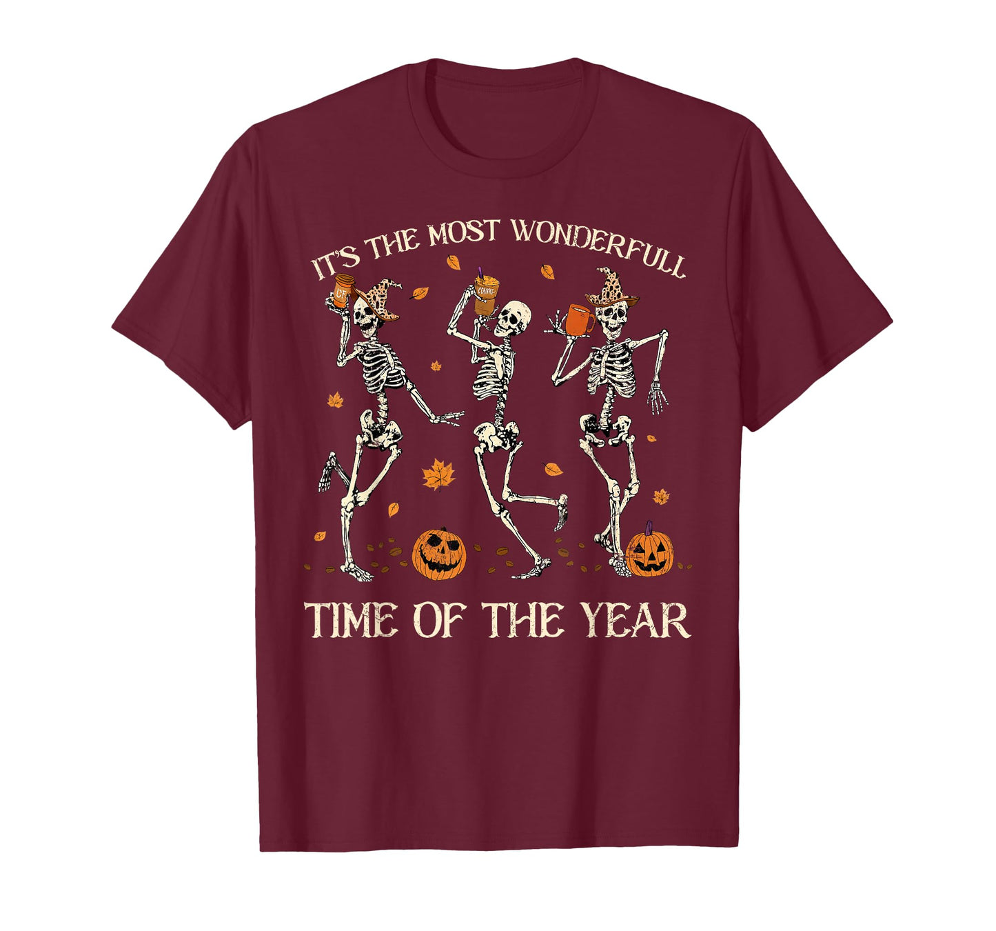 It's The Most Wonderful Time of The Year Skeleton Halloween T-Shirt