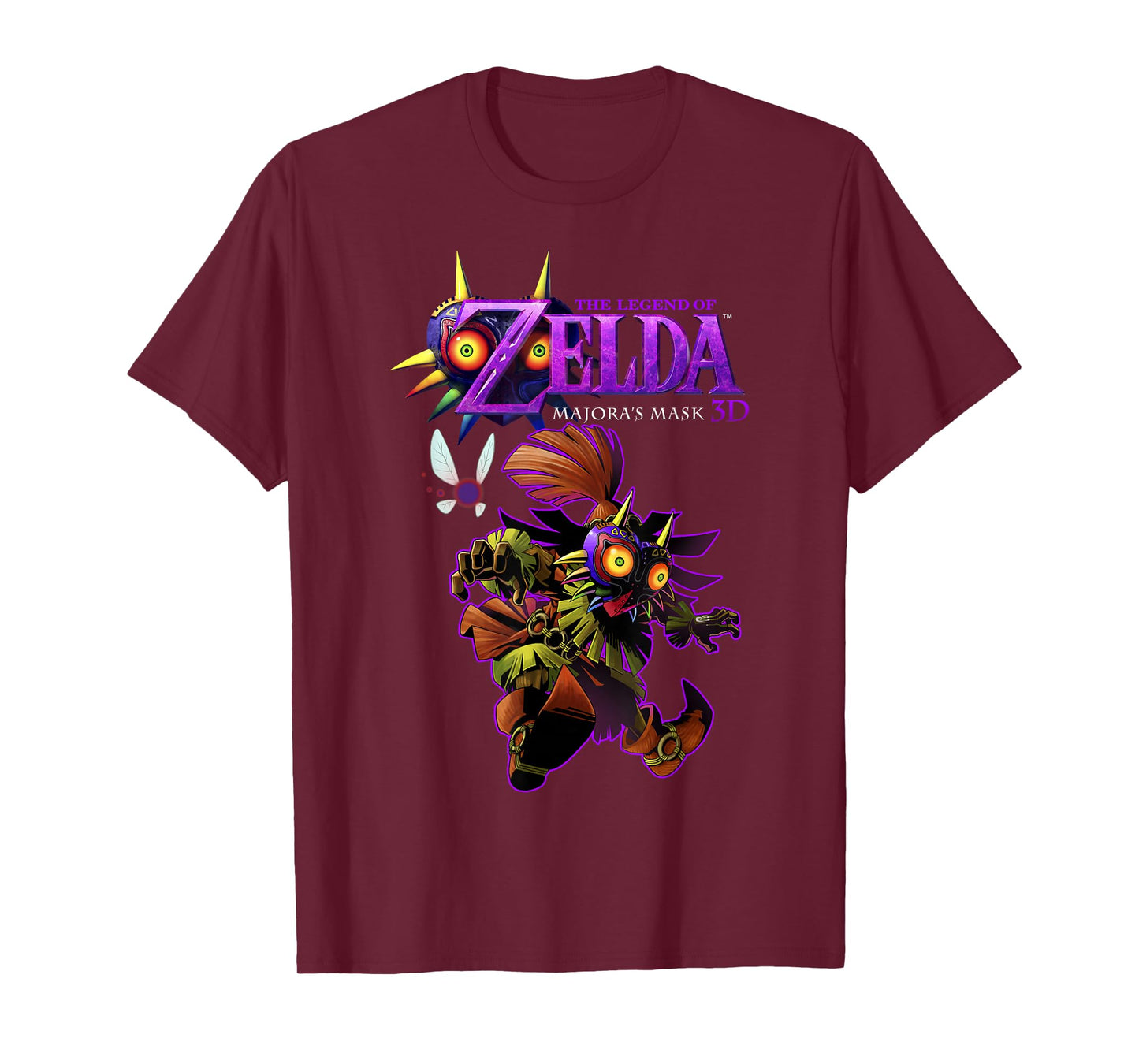 Legend Of Zelda Majoras Mask Skull Kid Portrait Logo T-Shirt