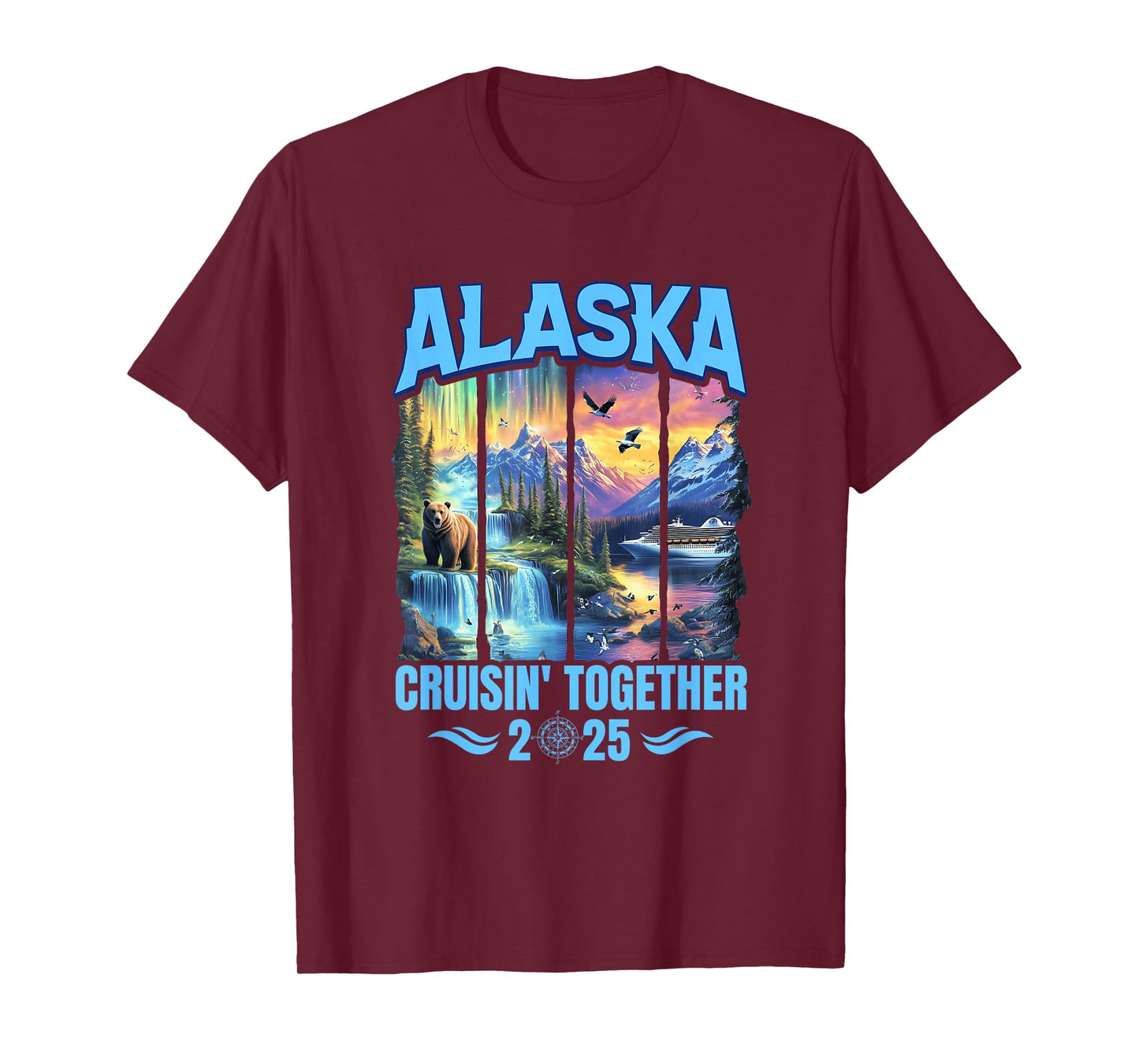 Matching Family And Friends Group Alaskan Alaska Cruise 2025 T-Shirt