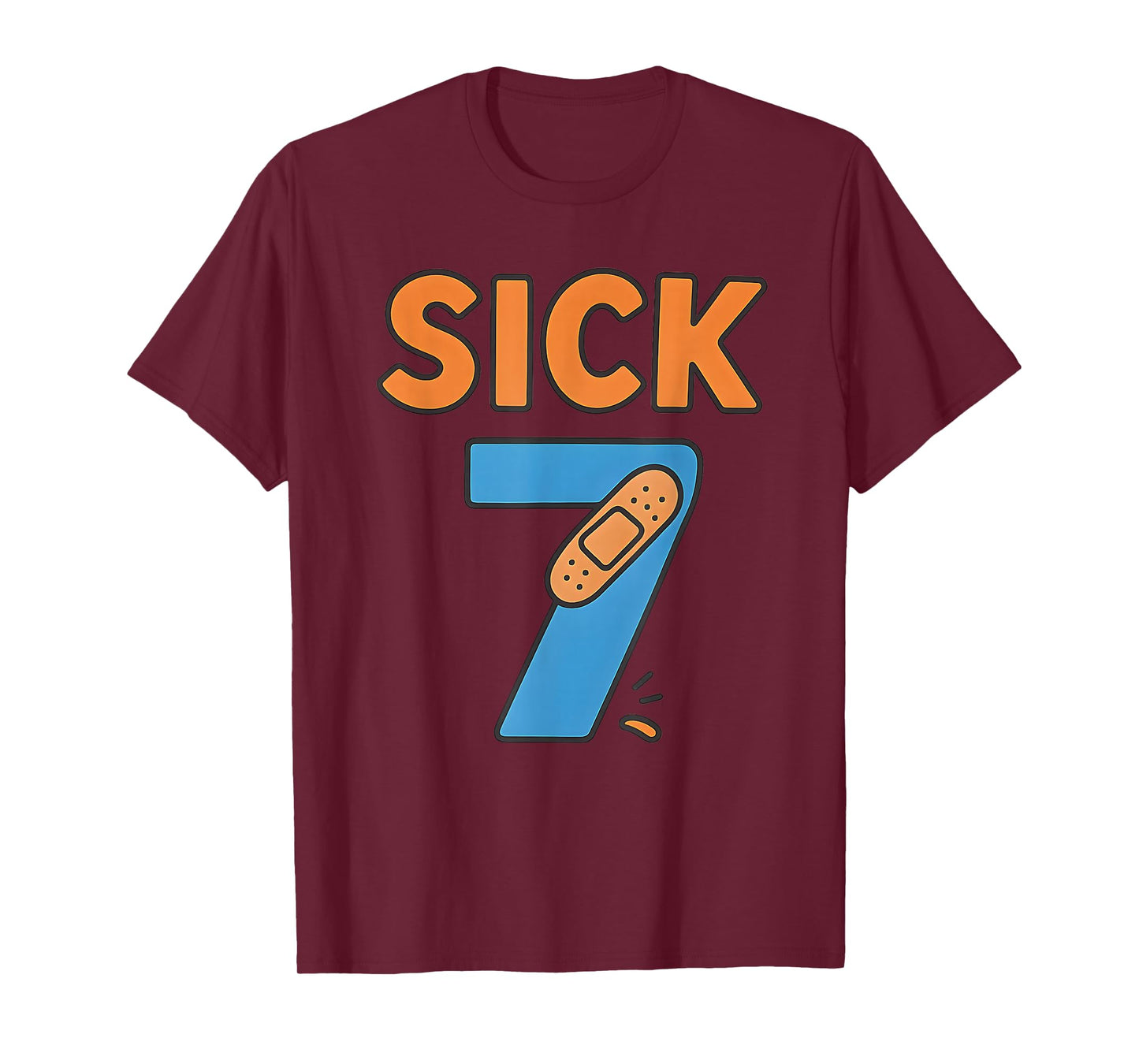 Sick Seven Meme Tee Six Seven Fun Wordplay T-Shirt