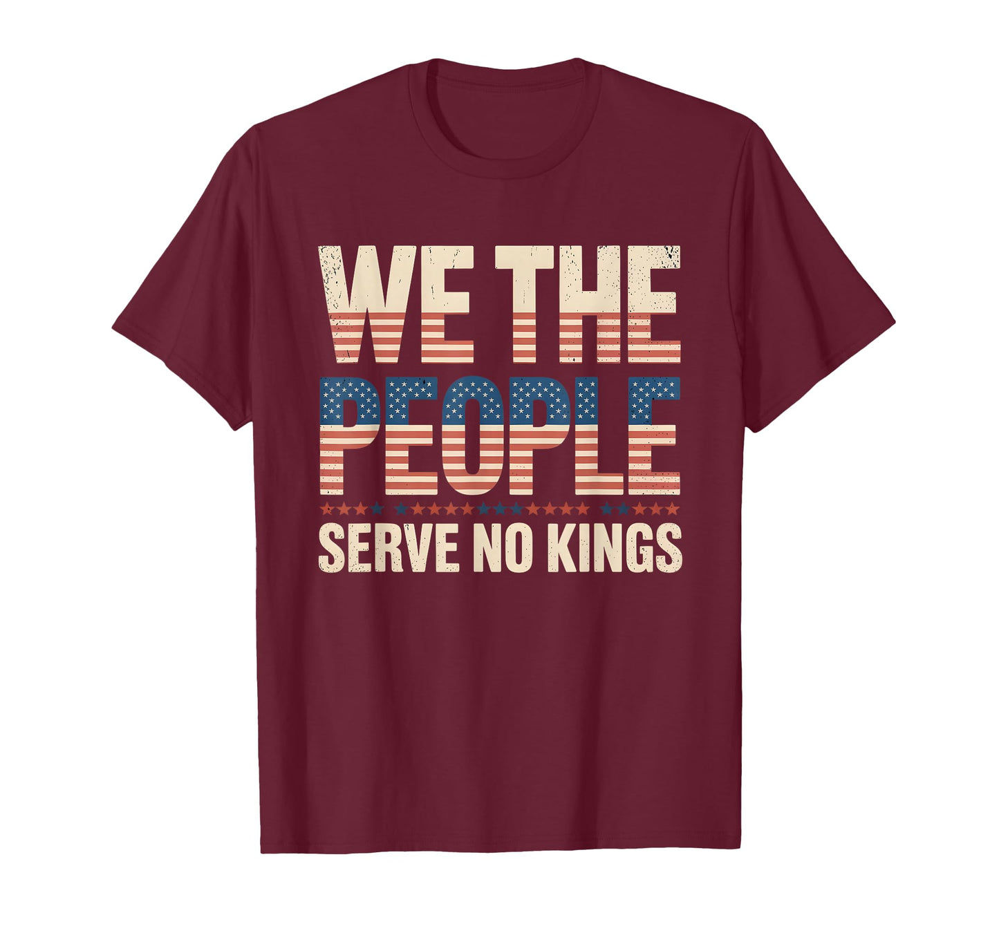 No Kings in America Democracy We The People Patriotic T-Shirt