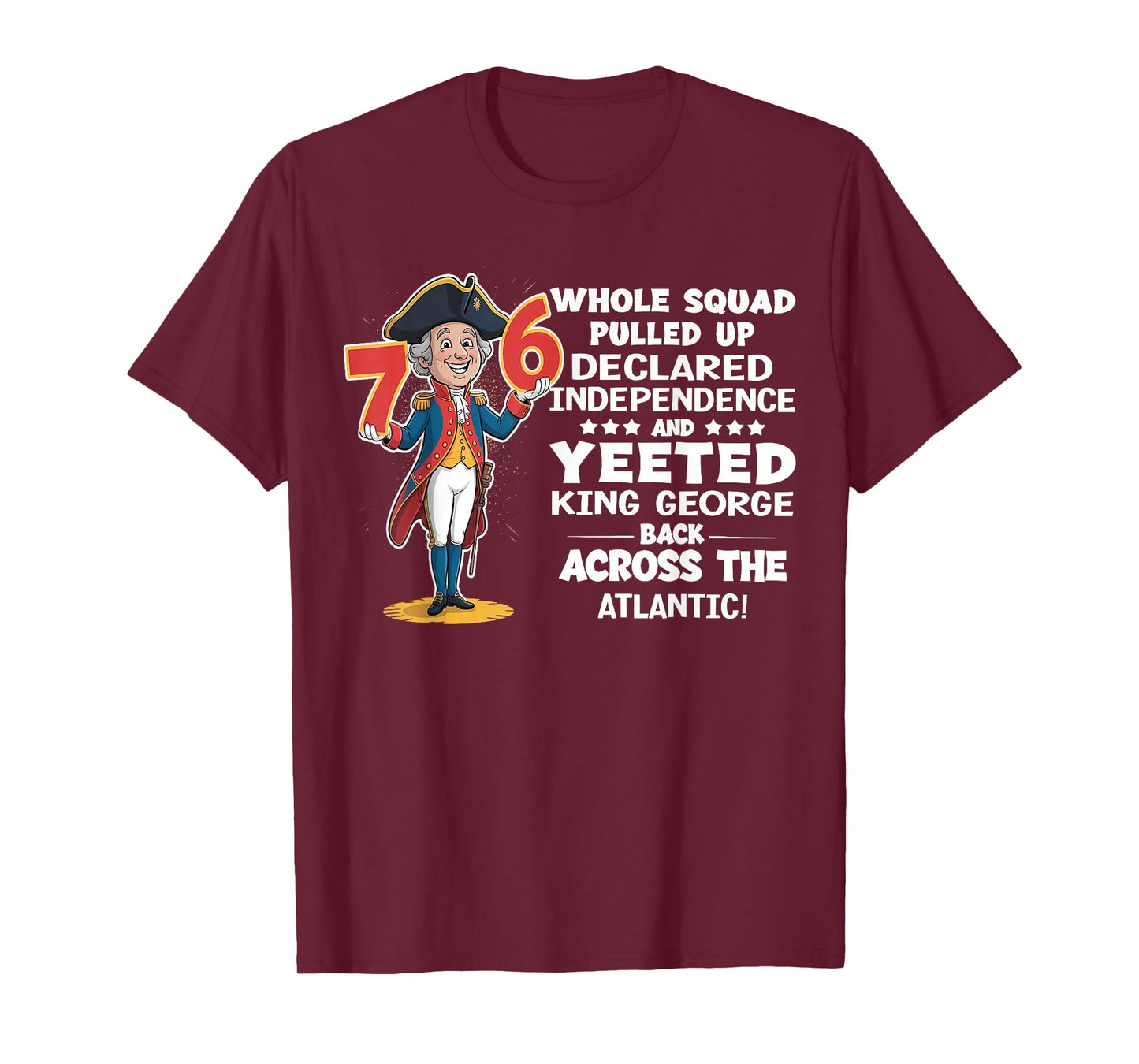 George Washington 7 6 Whole Squad Pulled up declared T-Shirt