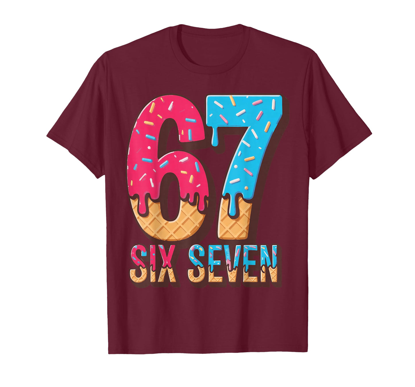Baseball Drip Number 67 Player six Seven T-Shirt
