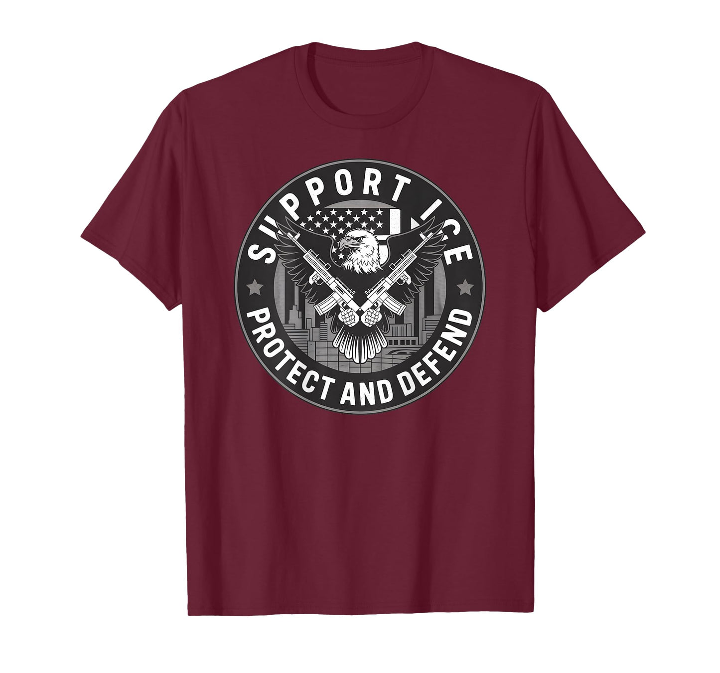 Support Our ICE Officers – Protecting America’s Borders T-Shirt