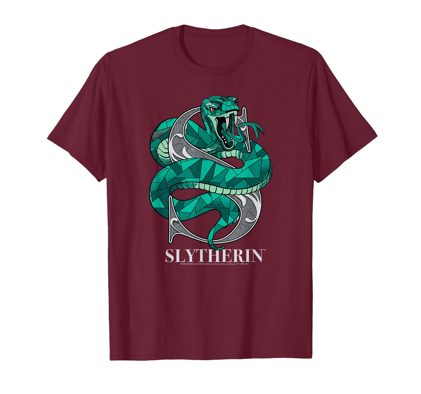 Harry Potter Mosaic Slytherin with Snake T-Shirt