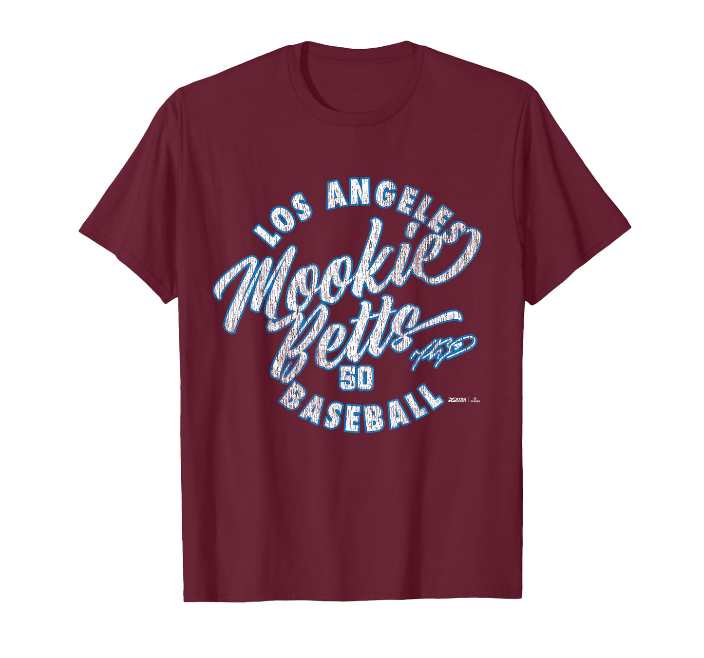 Mookie Betts Los Angeles Baseball Vintage Cursive MLBPA T-Shirt