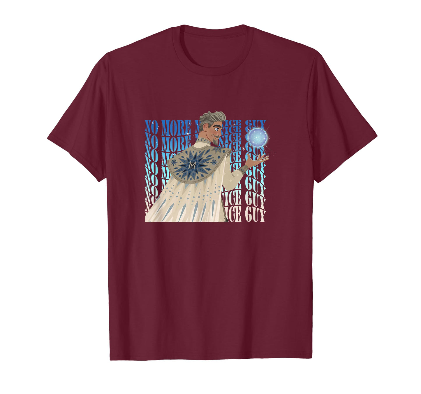 Disney Wish King Magnifico No More Mr. Nice Guy Text Stack T-Shirt