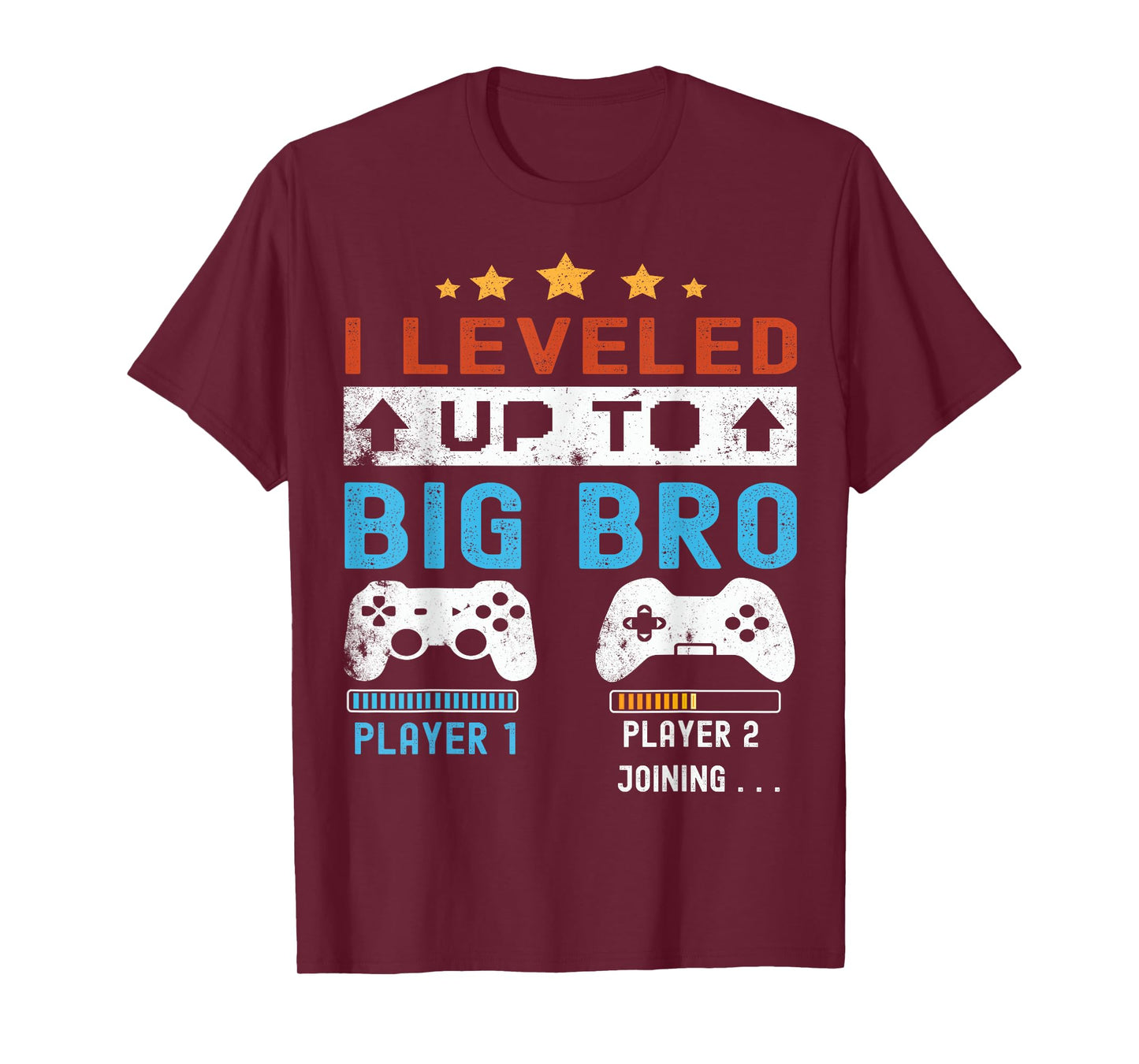 I leveled up to Big Bro! Gamer Big Brother 2025 Boys Vintage T-Shirt