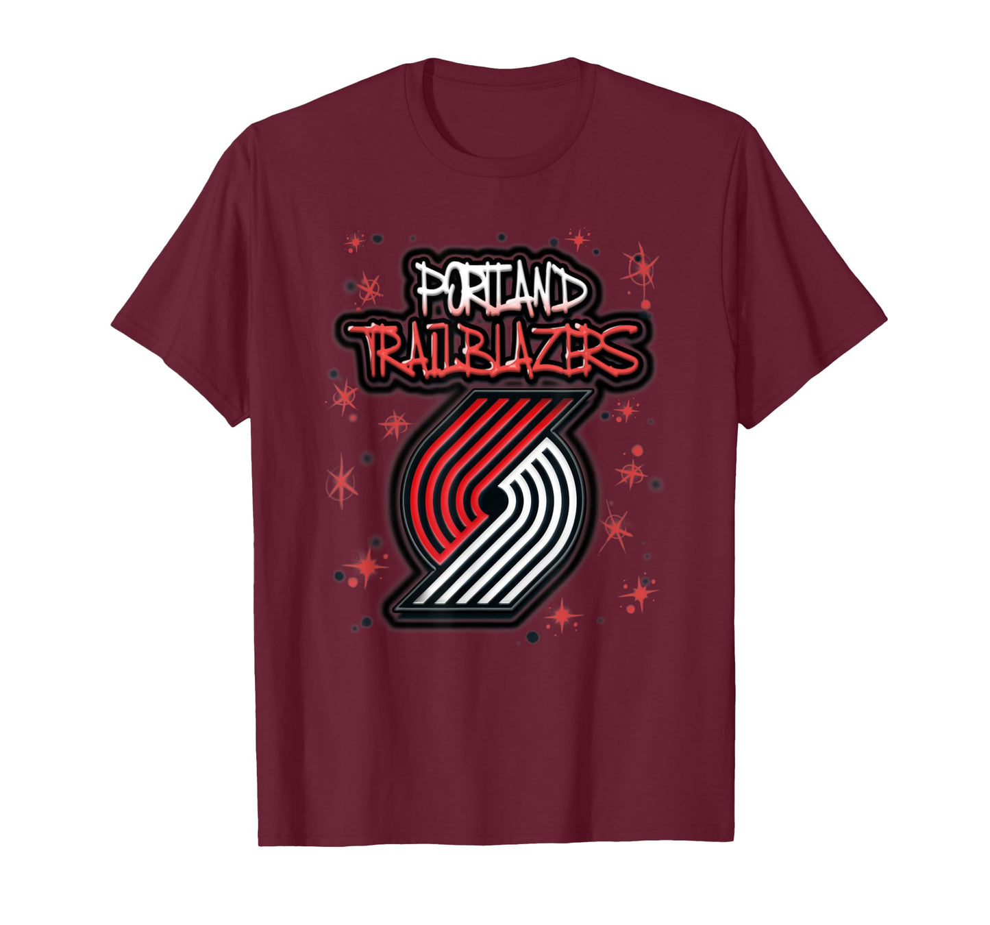 NBA Portland Trail Blazers Airbrush Logo T-Shirt