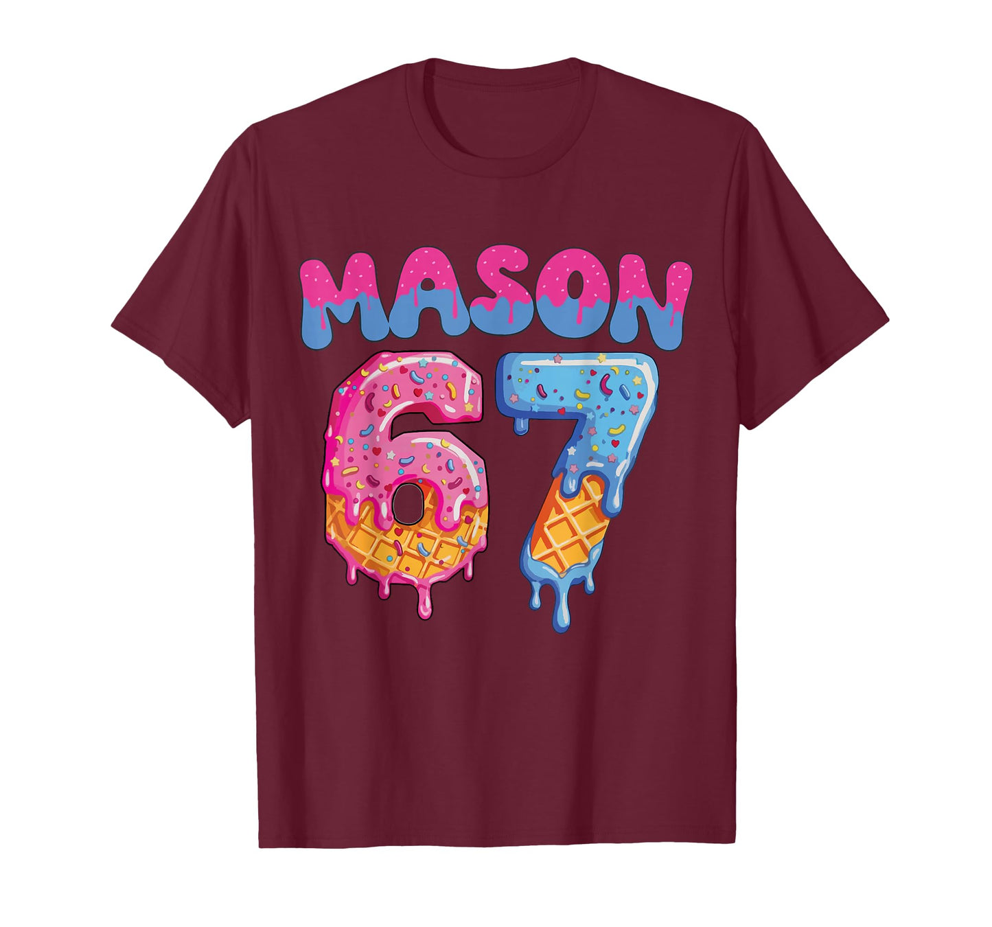 Baseball Drip Number 67 Player Or 67th Birthday T-Shirt