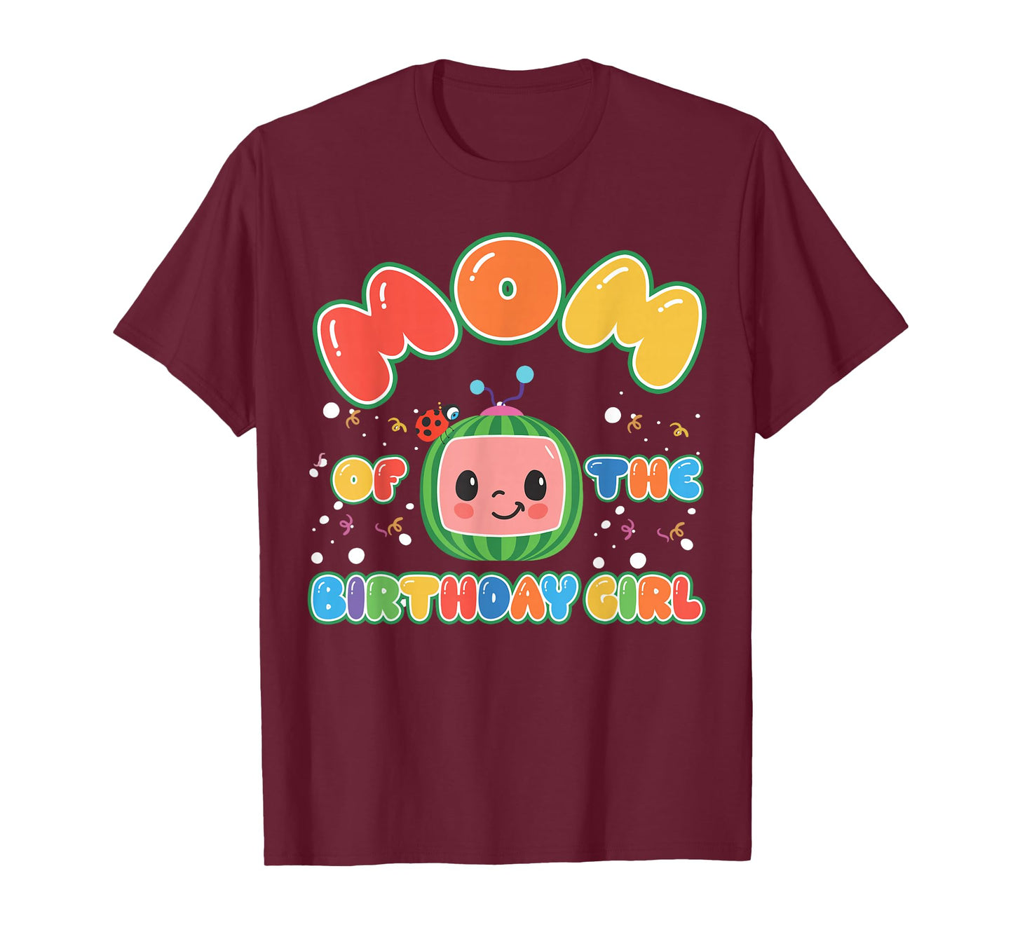Dad And Mom Of The Birthday Girl Melon Family Matching Funny T-Shirt