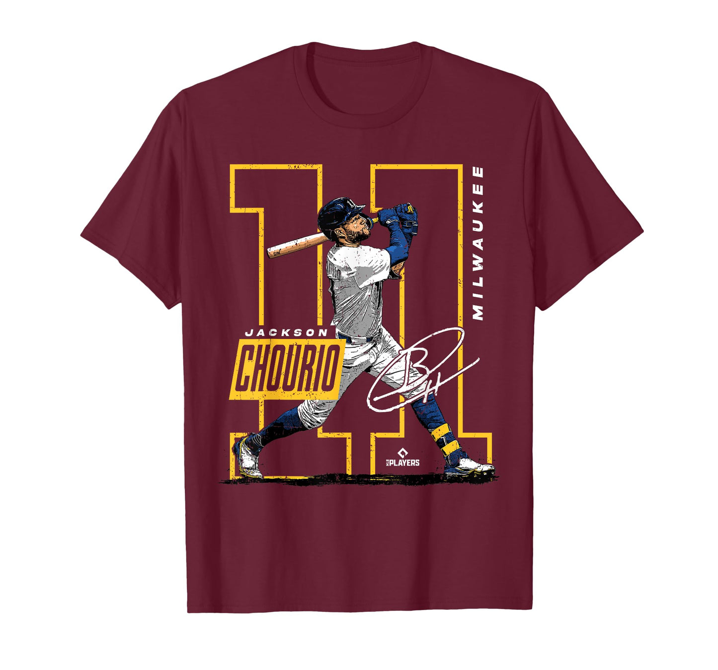 Jackson Chourio | Milwaukee MLB Baseball Player | MLBJCH202M T-Shirt