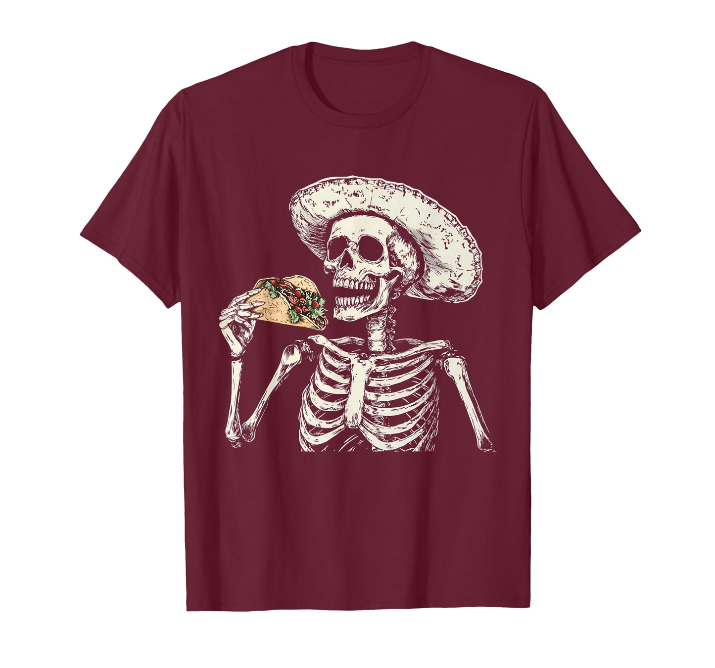 Mexican Skeleton Taco Lover T-Shirt