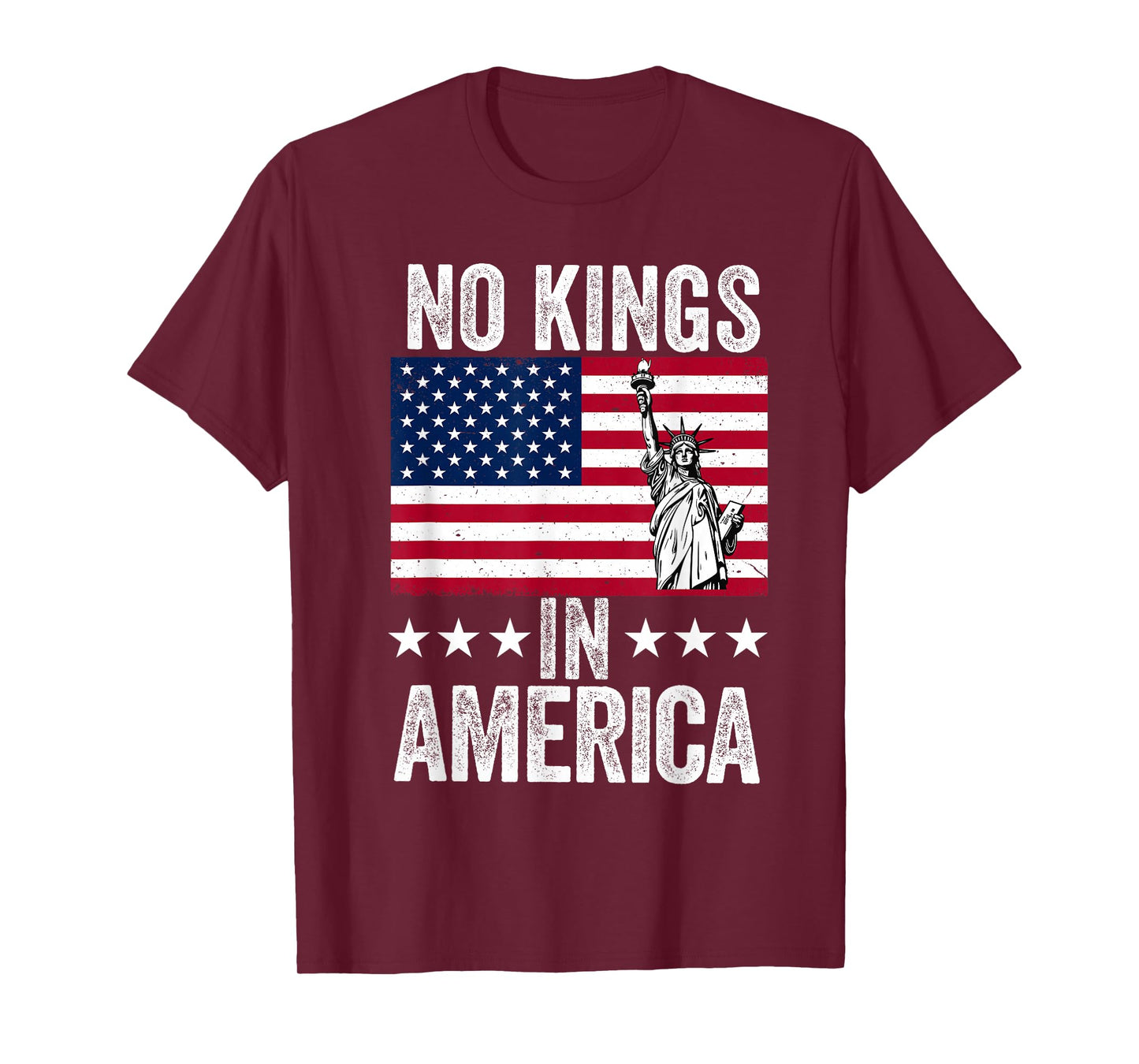 No Kings in America flag Protest Save Democracy T-Shirt