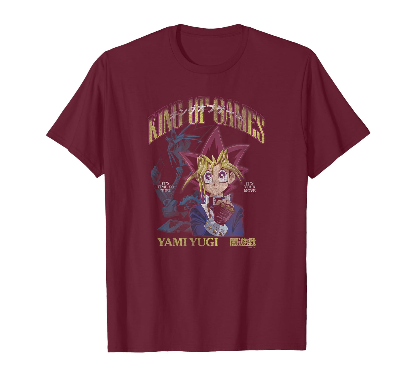 Yu-Gi-Oh! Duel Monsters Yami Yugi King of Games Kanji Anime T-Shirt