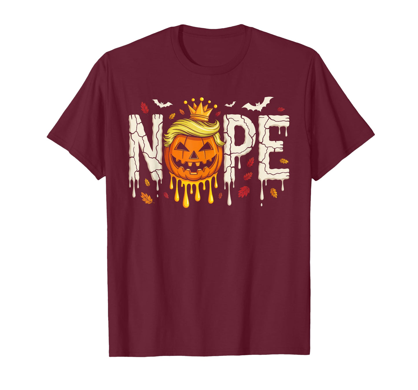 Funny No Kings Halloween 2025 Distressed USA Flag T-Shirt