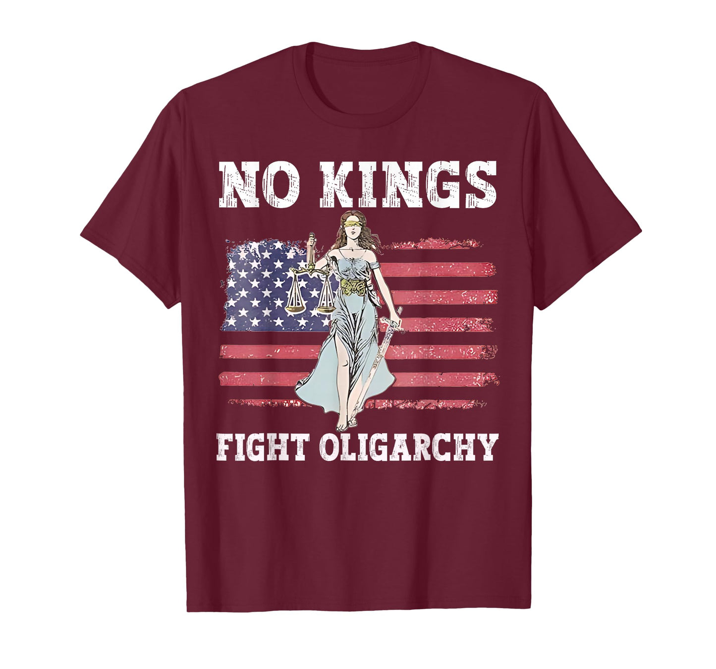 No Kings Fight Oligarchy No Kings in America Women T-Shirt