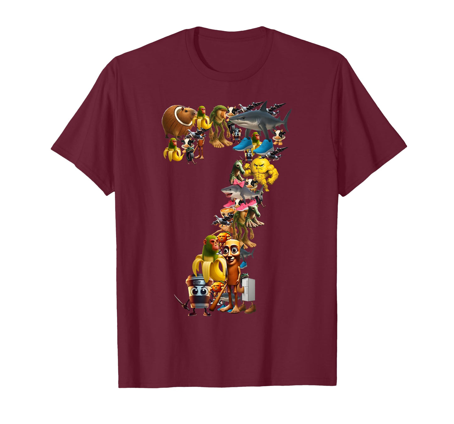 67 Six Seven Italian Brainrot Halloween Matching Costume T-Shirt